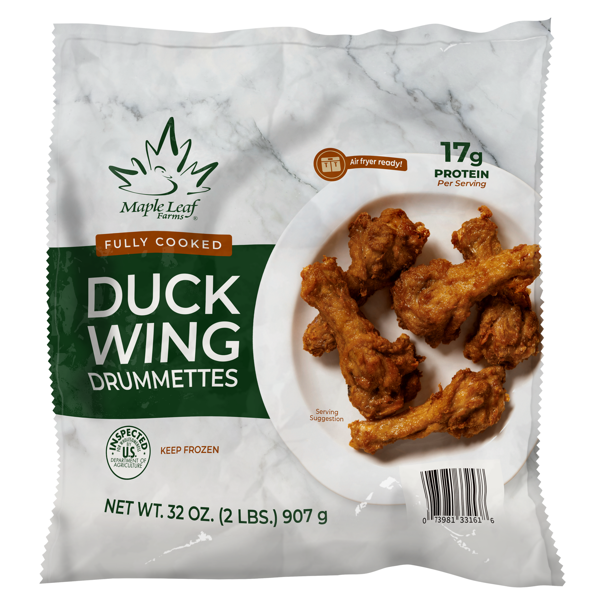 Cooked Duck Wings Drummettes