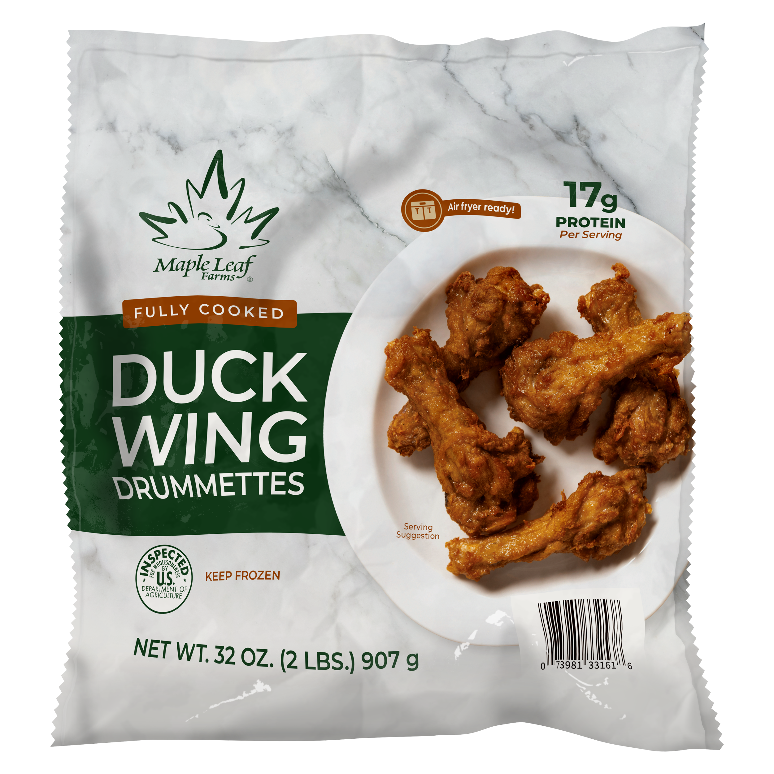 Cooked Duck Wings Drummettes