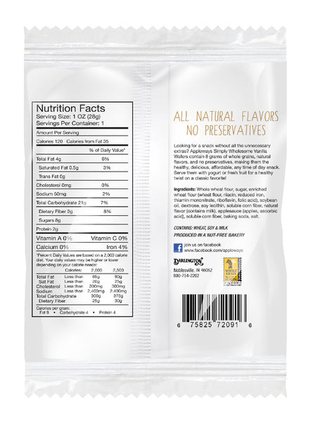 Whole Grain Vanilla Wafer
