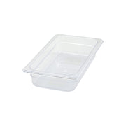Clear Plastic Food Pan 1/3 Sized