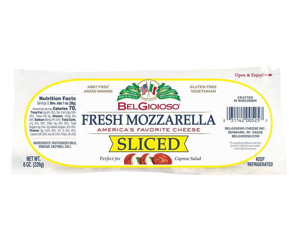 Fresh Mozzarella Sliced