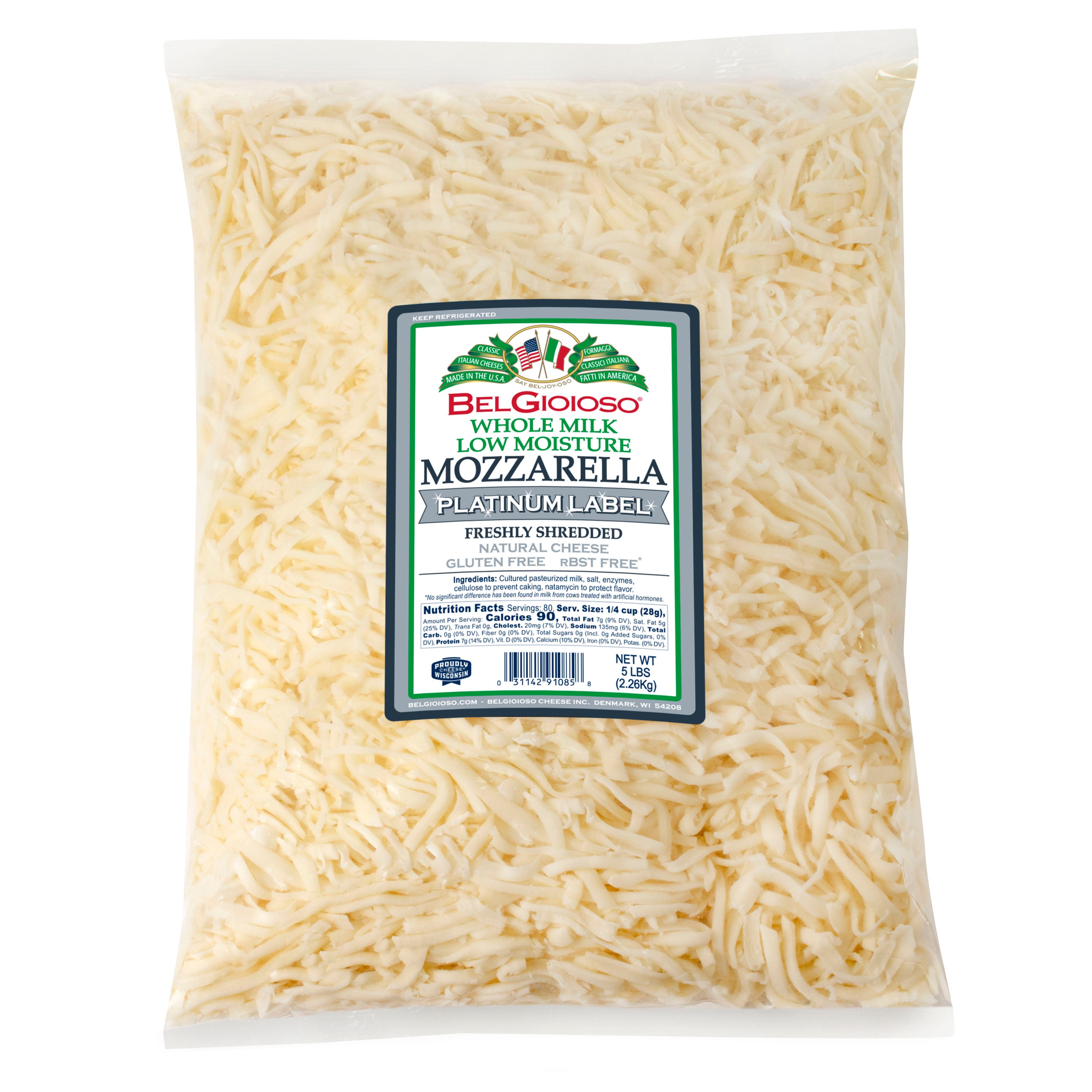 Whole Milk Shredded Mozzarella