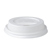 8oz White Dome Sipper Hot Cup Lid