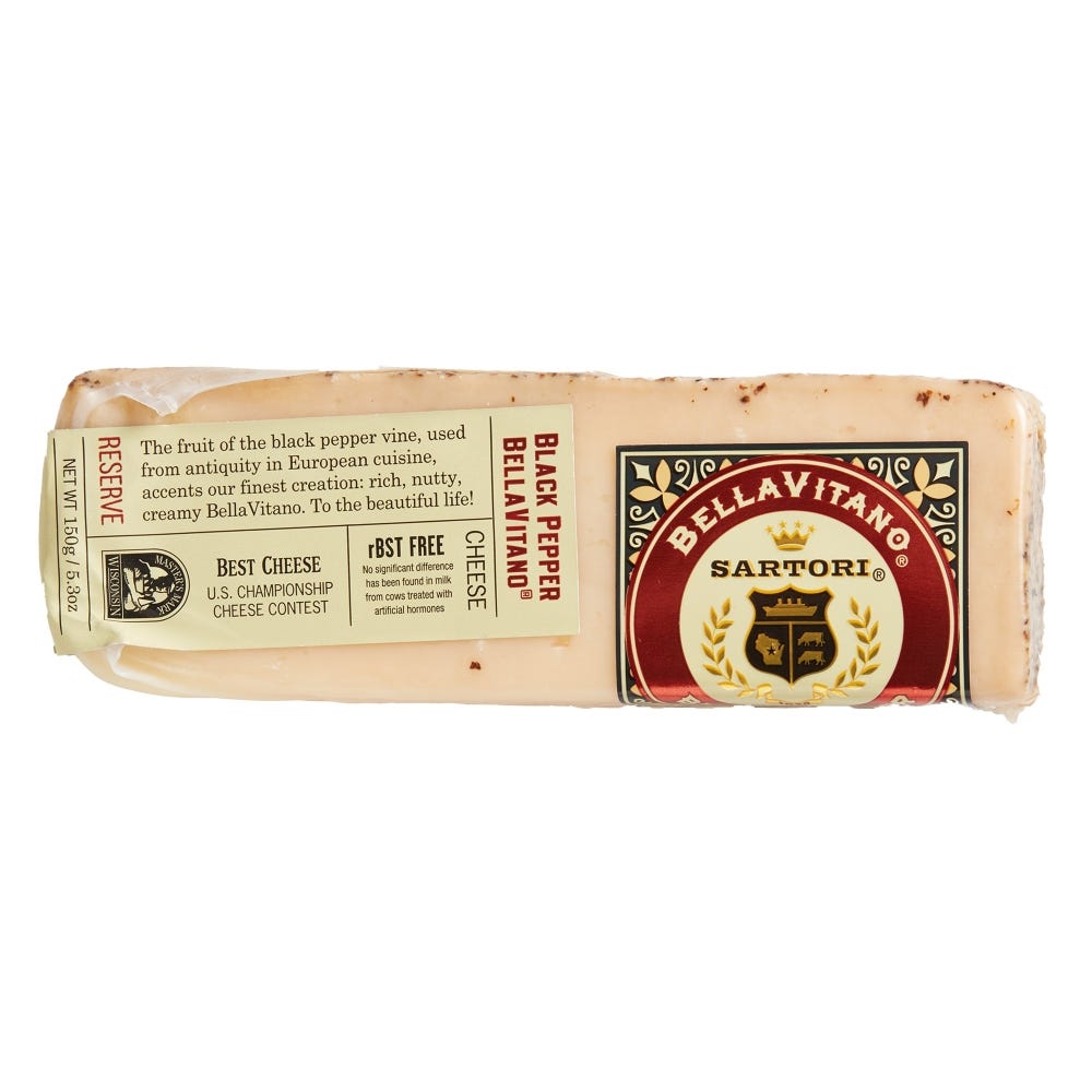 Black Pepper BellaVitano Wedge