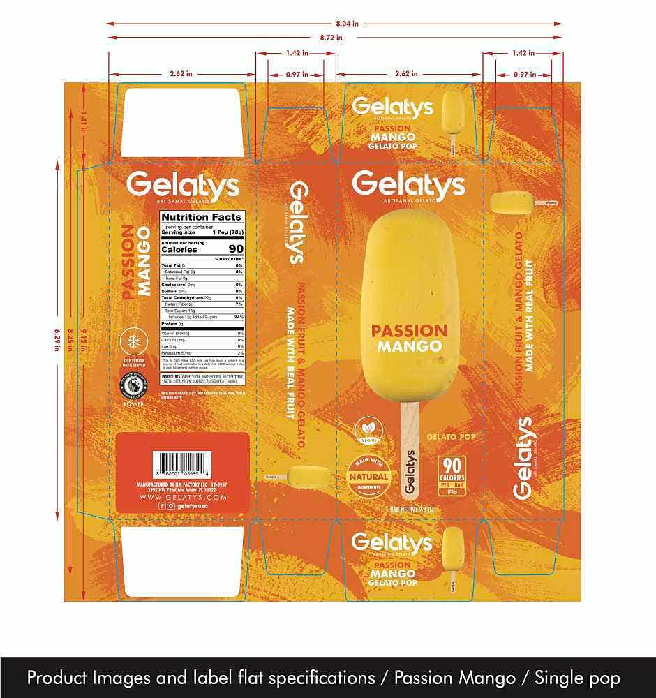 Passion Mango Gelato Pop