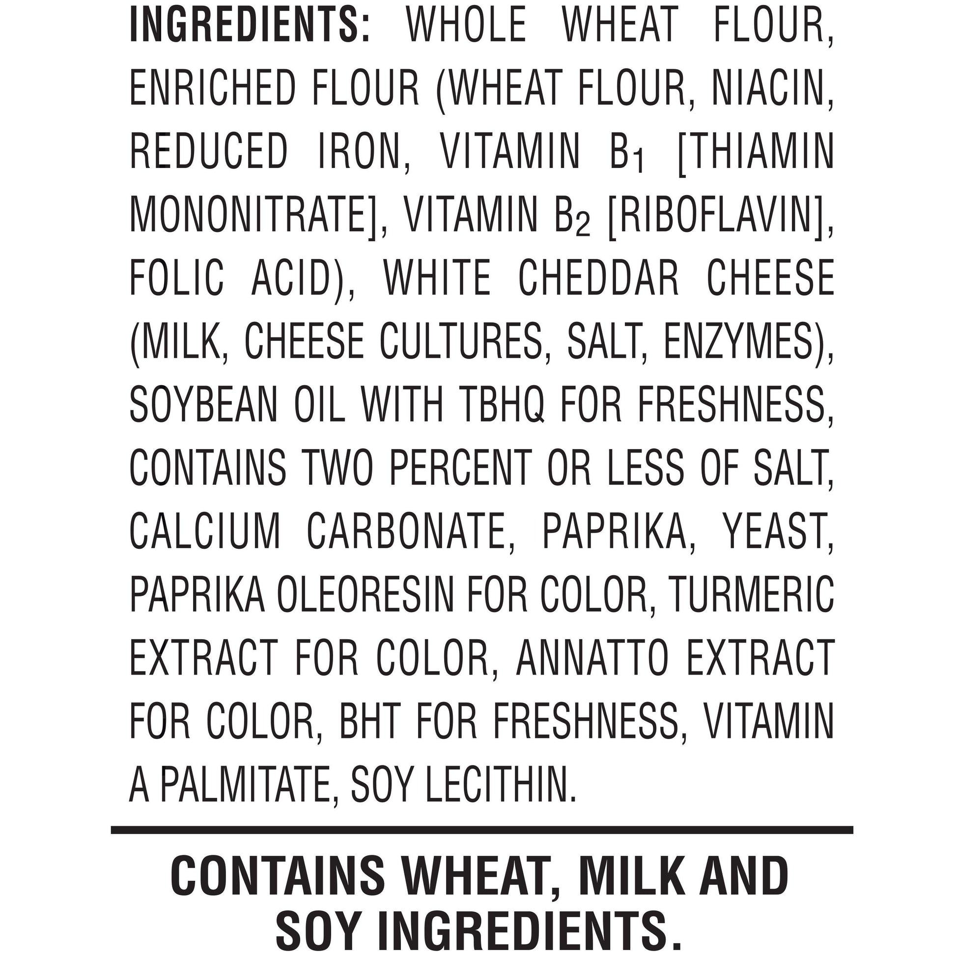 * Cheez-It Whole Grain Cracker .75oz