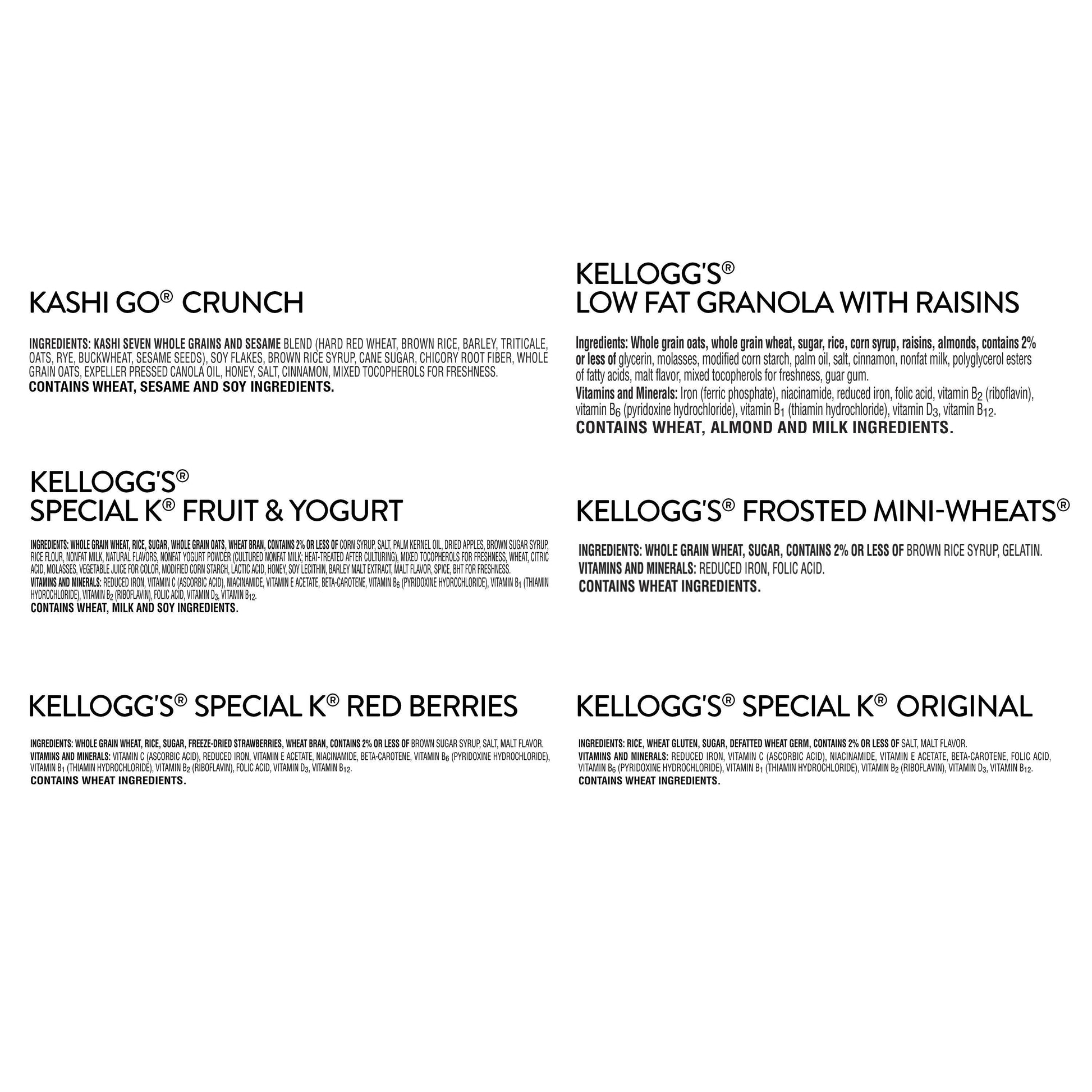 Assorted Wellness Cereal Cups
