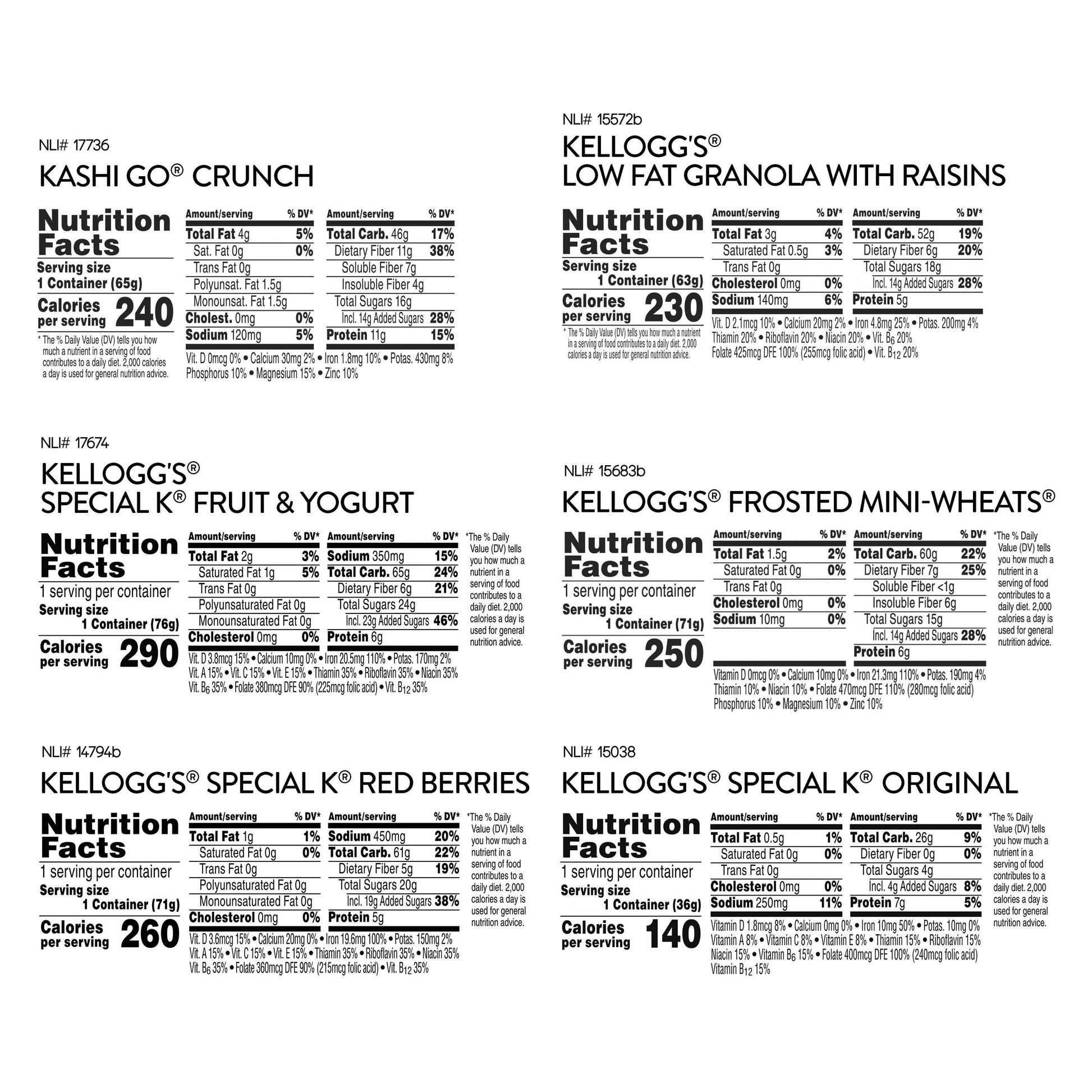 Assorted Wellness Cereal Cups