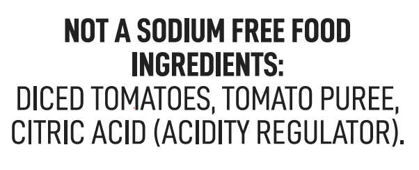 Diced Tomatoes No Salt Added in Box