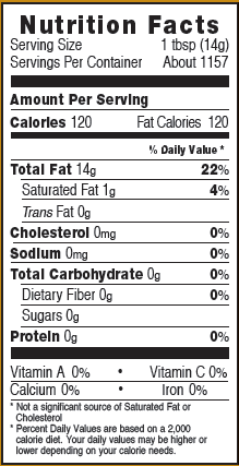 100% Pure Canola Oil