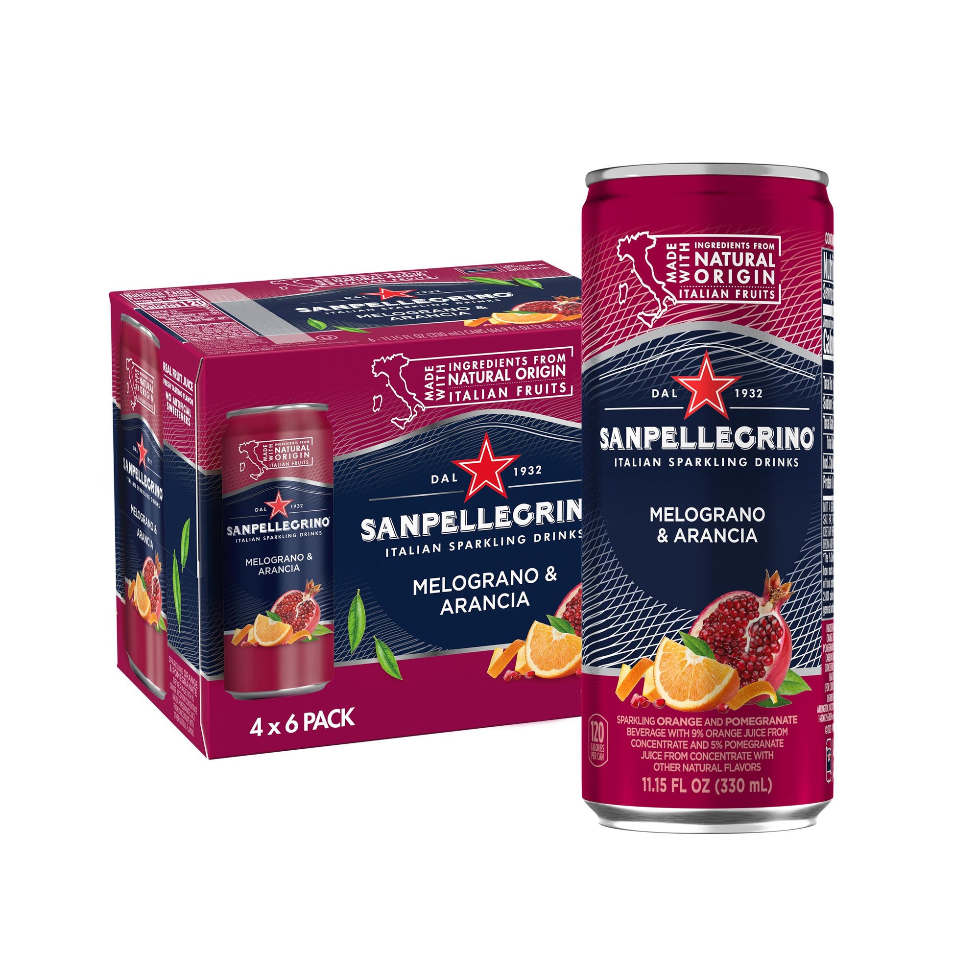 * Orange Pomegrante Sparkling Beverage