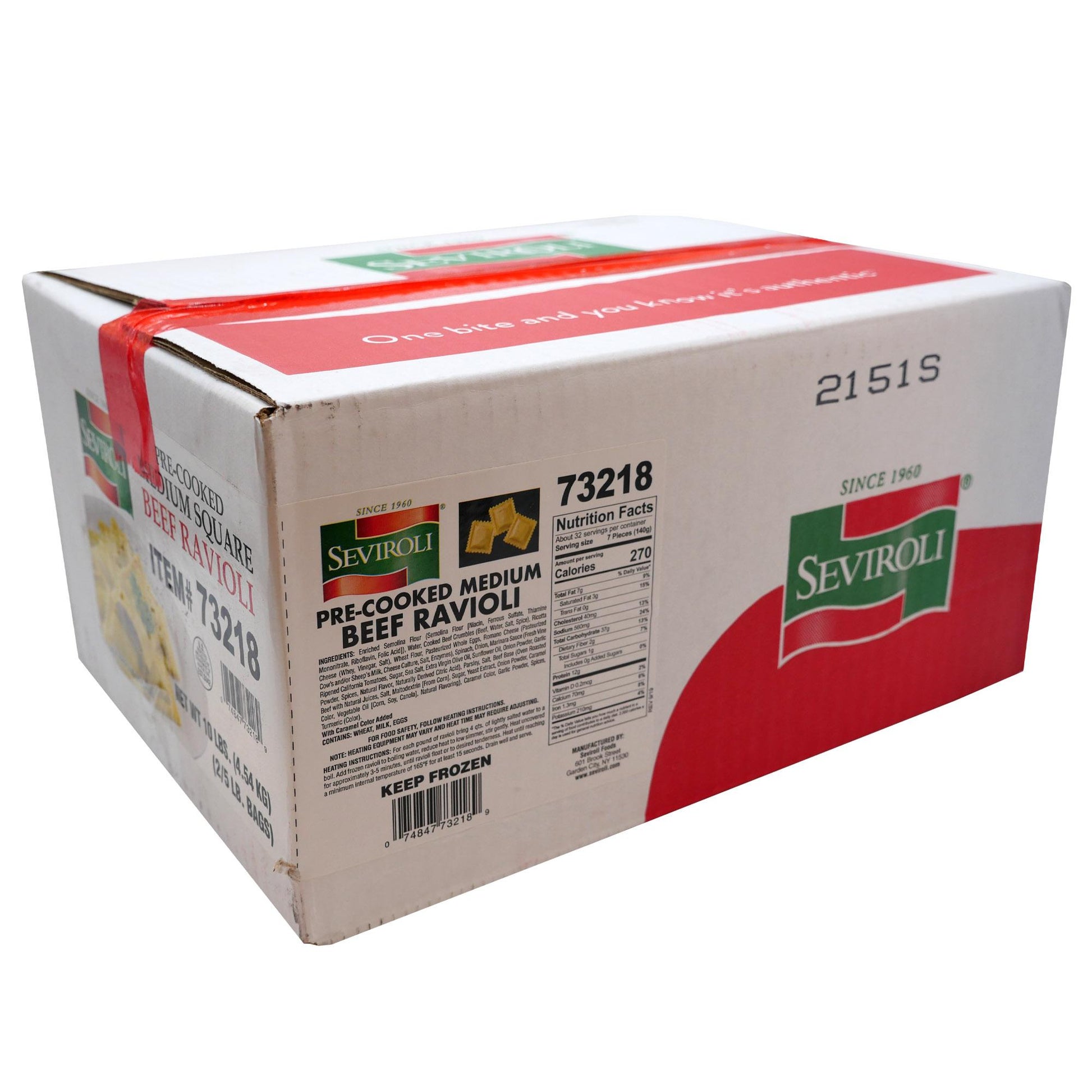 Medium Square Meat Ravioli