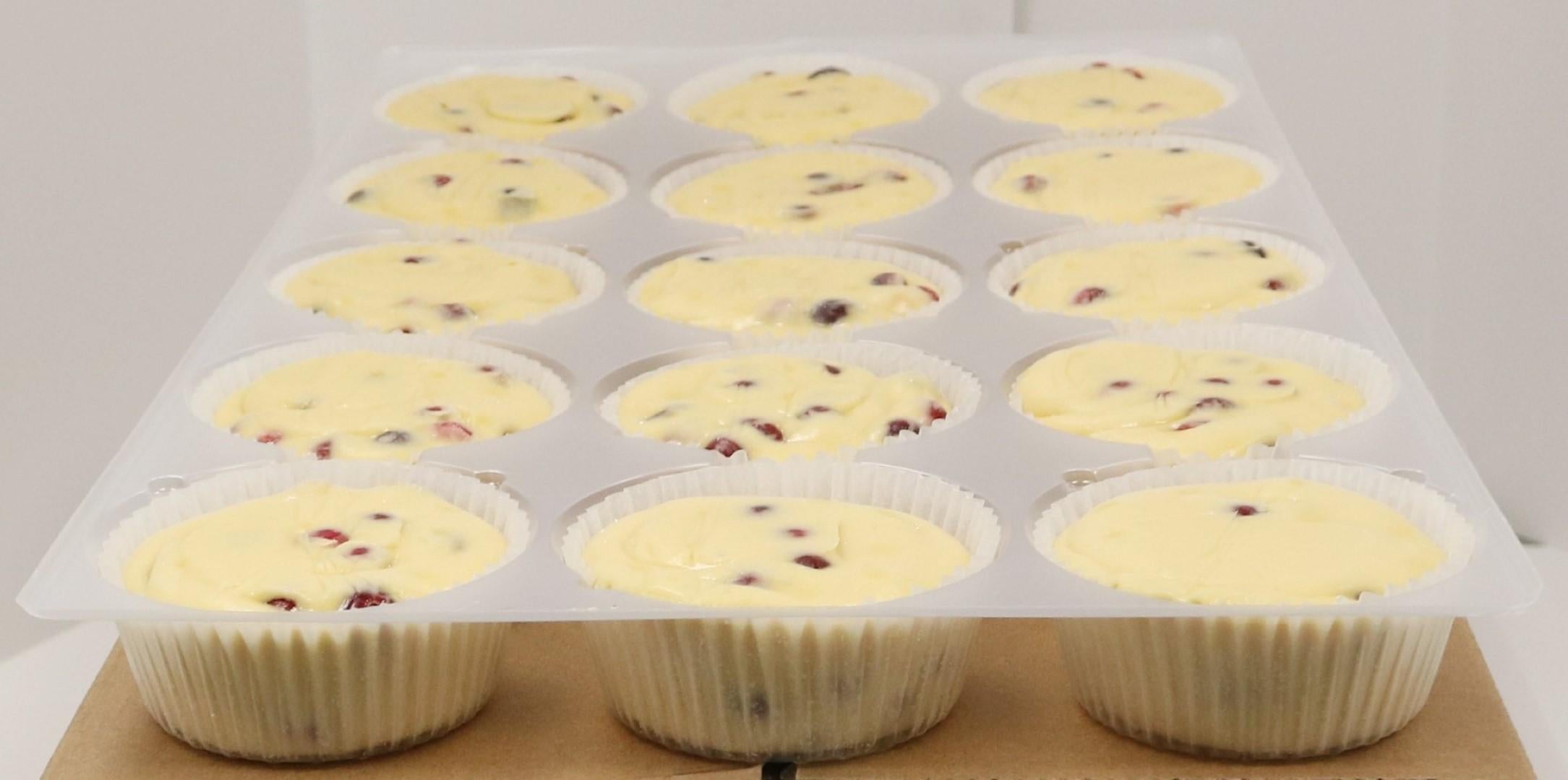 Cranberry Orange Muffin Pre-Deposited Batter