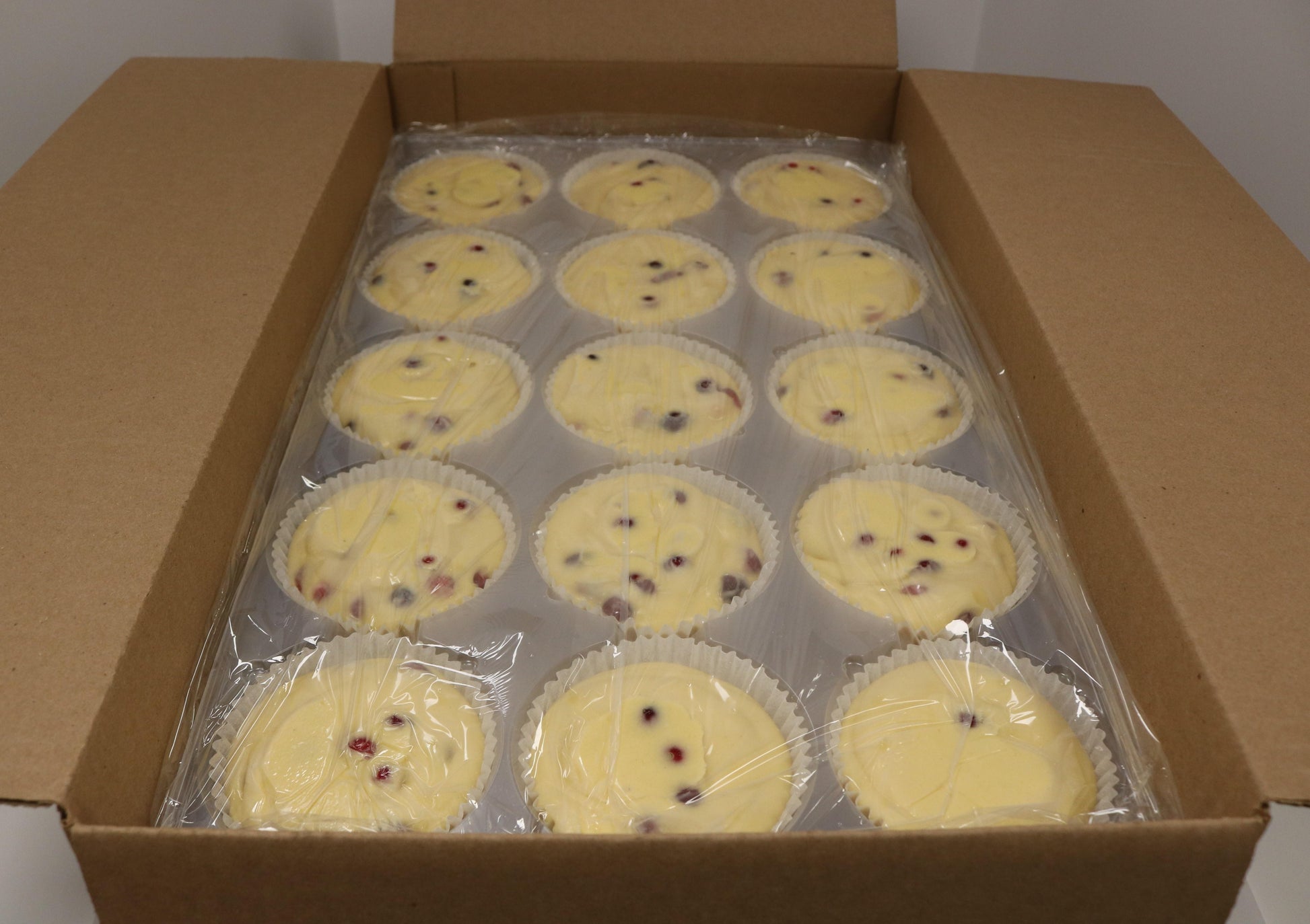 Cranberry Orange Muffin Pre-Deposited Batter