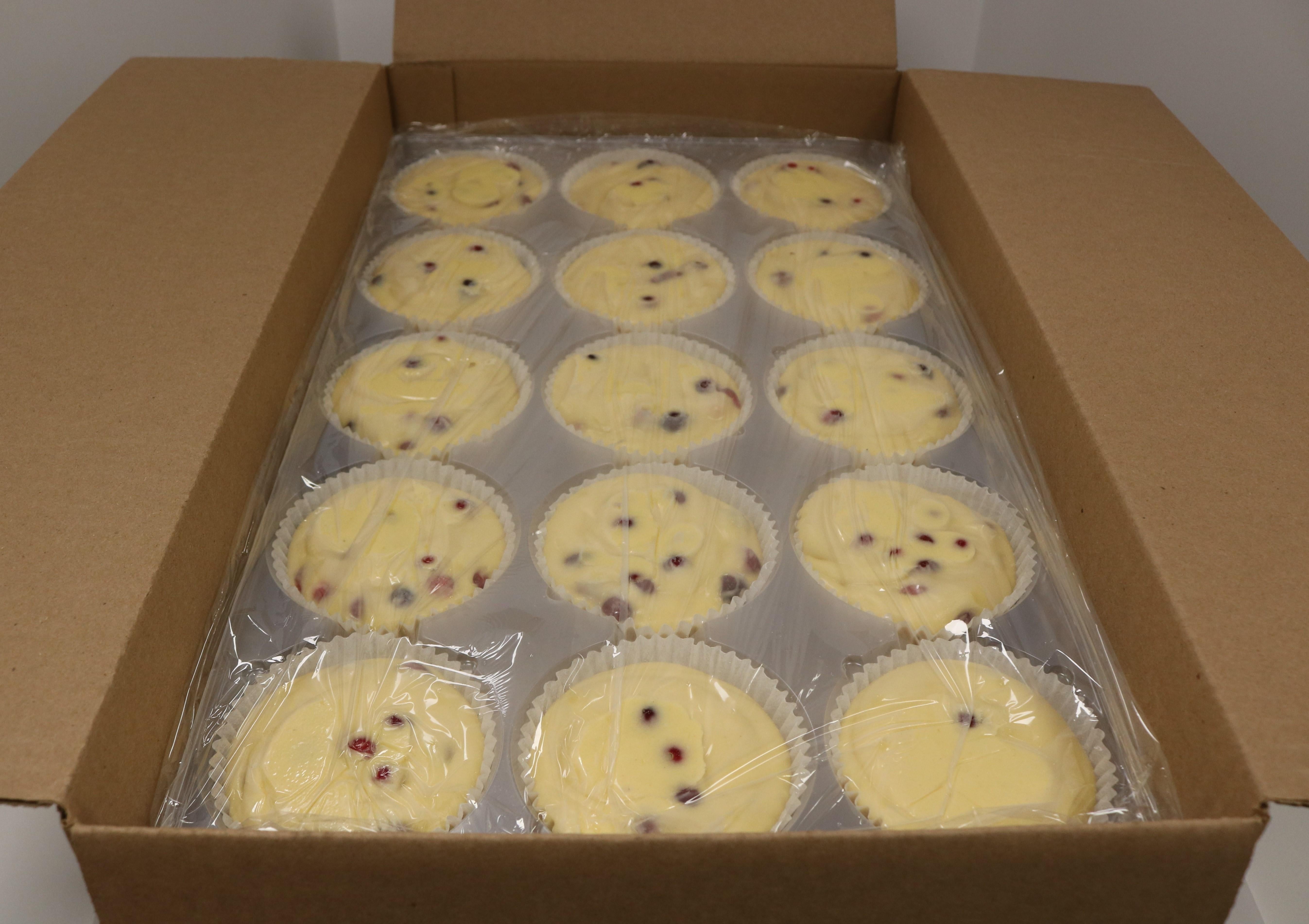 Cranberry Orange Muffin Pre-Deposited Batter