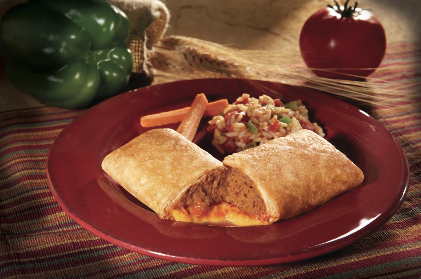 Beef and Bean Chili Burrito