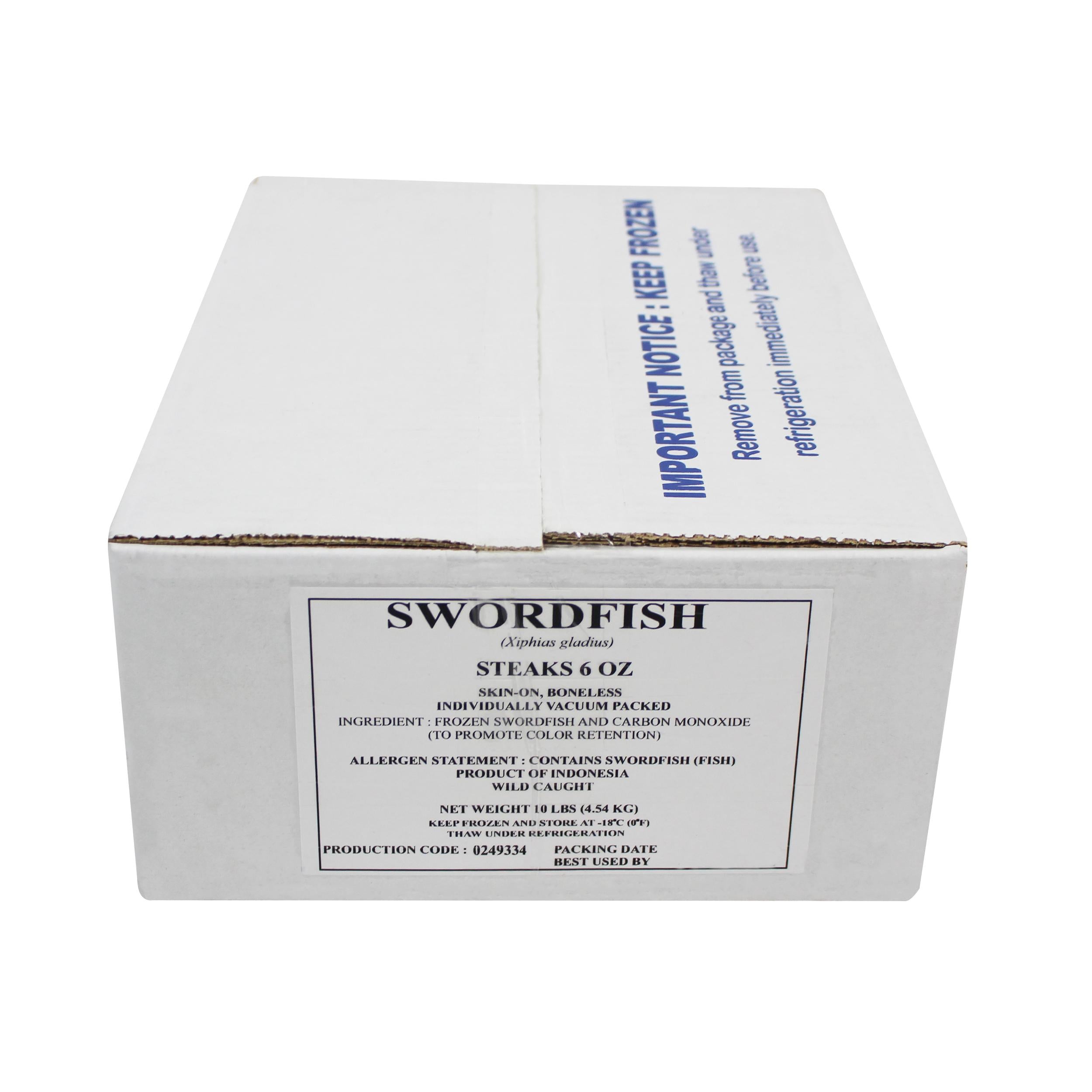 6oz Swordfish Steaks Frozen