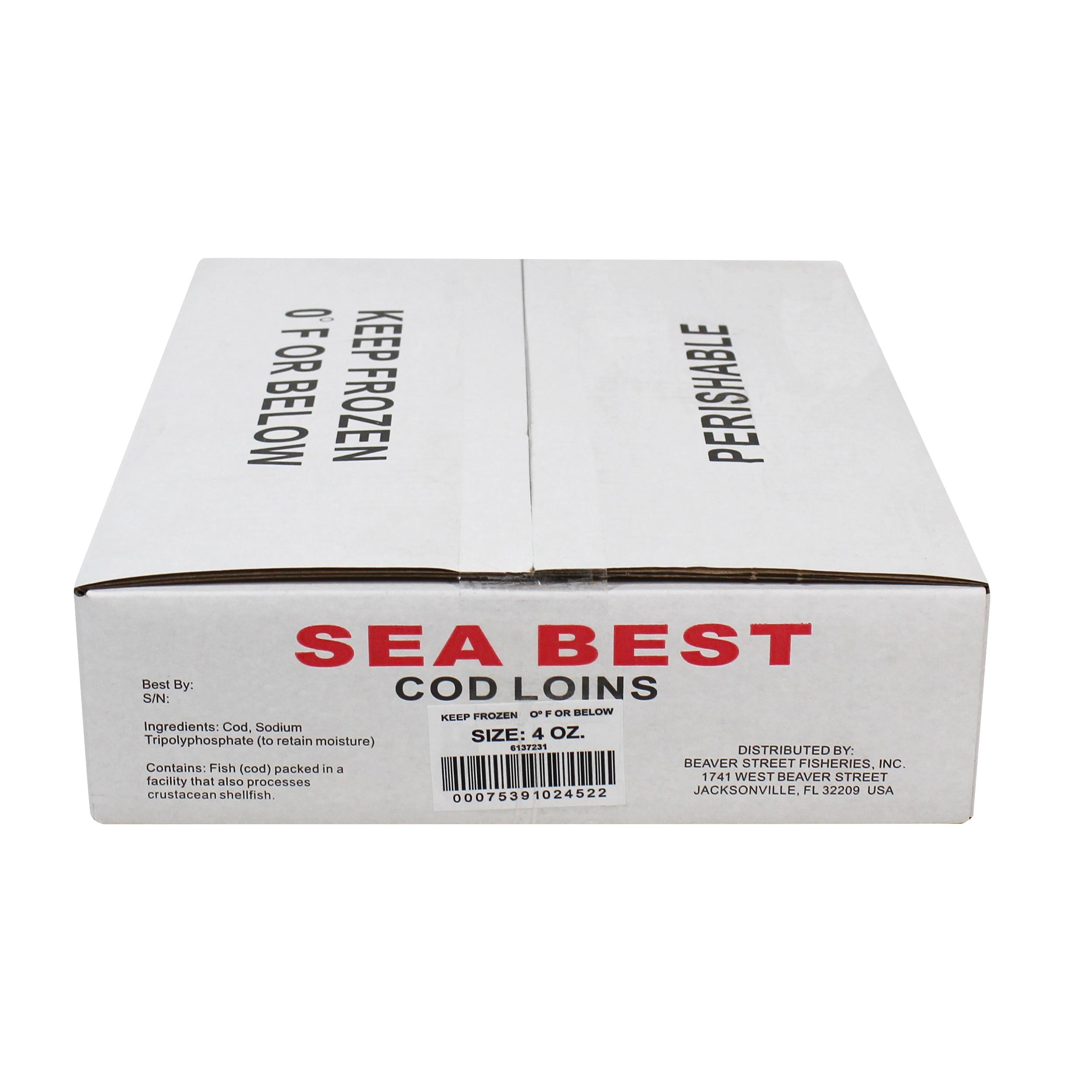 Cod Loins 4oz IQF