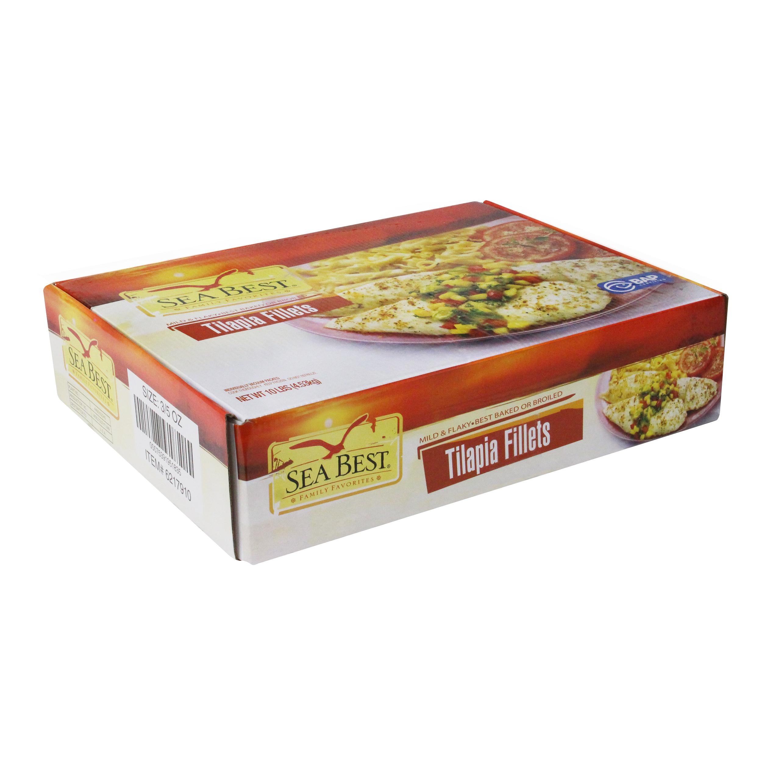 Tilapia Fillets Vacuum Packed 3/5oz