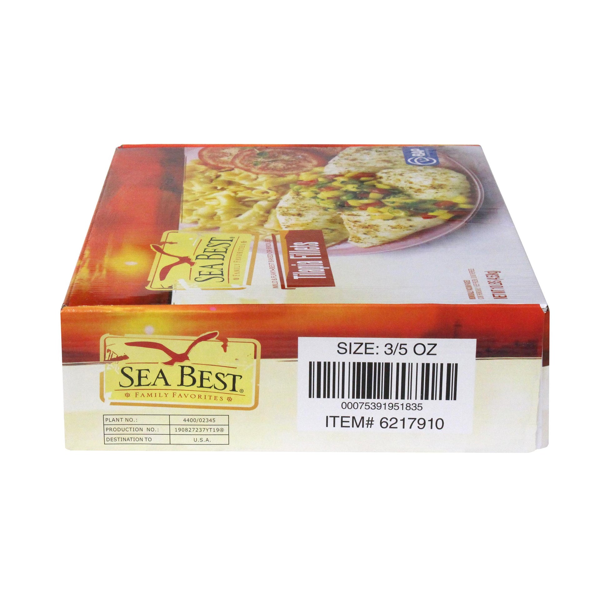 Tilapia Fillets Vacuum Packed 3/5oz