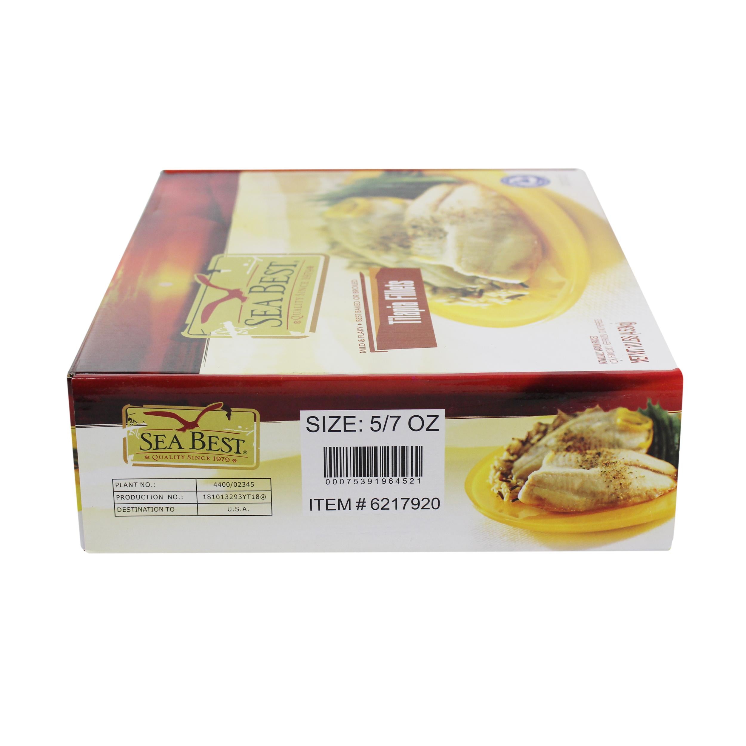 Tilapia Fillets 5/7oz V/P