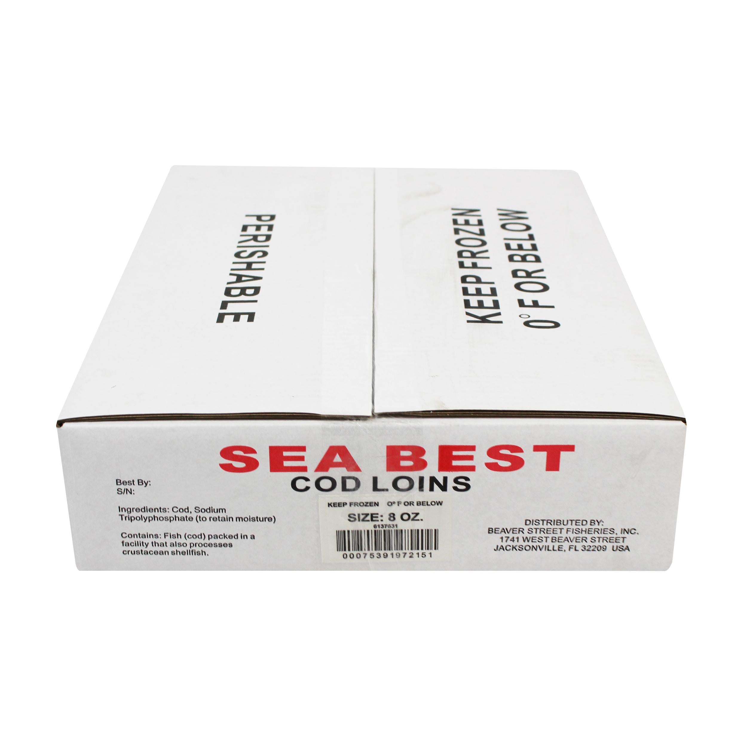 Cod Loins 8oz IQF