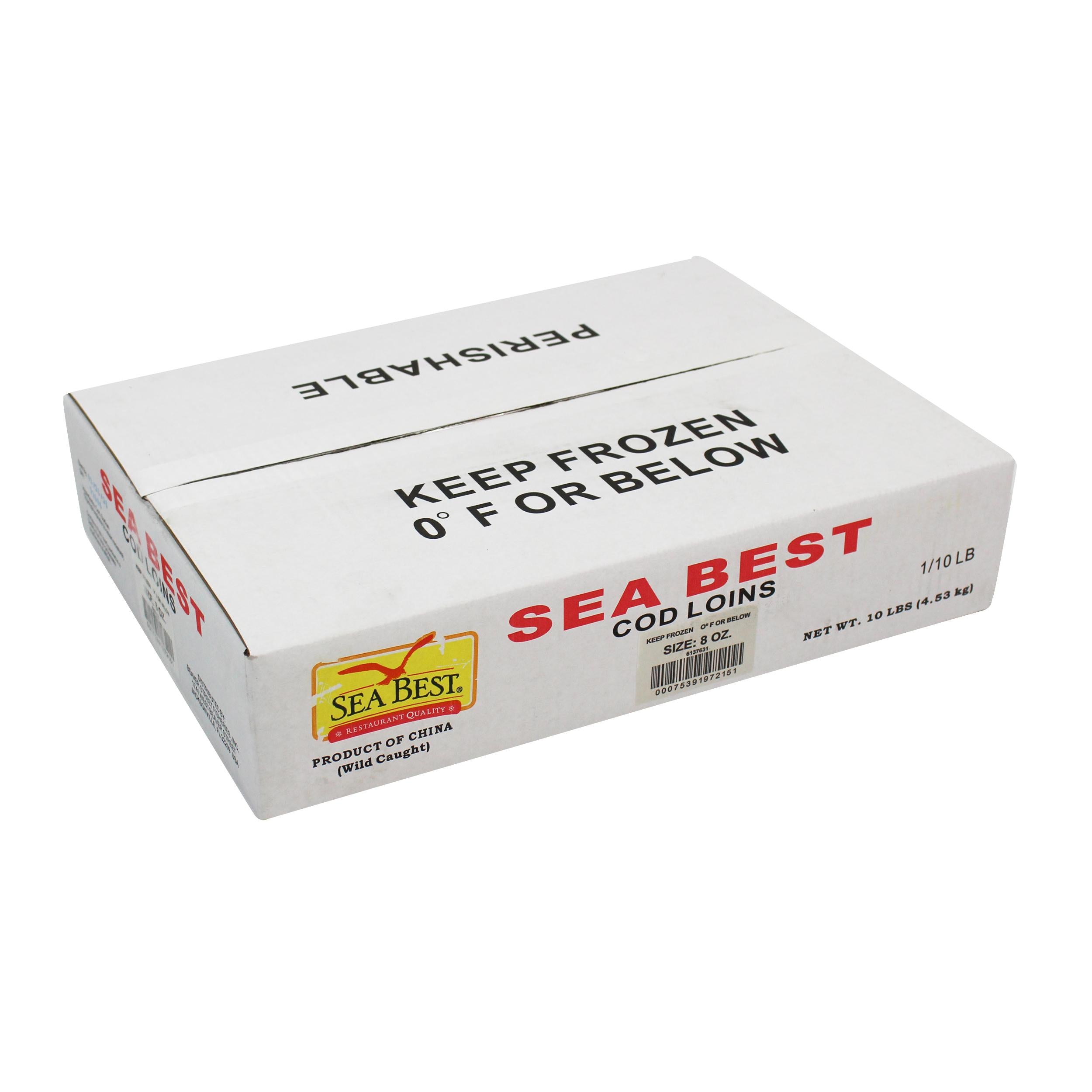 Cod Loins 8oz IQF