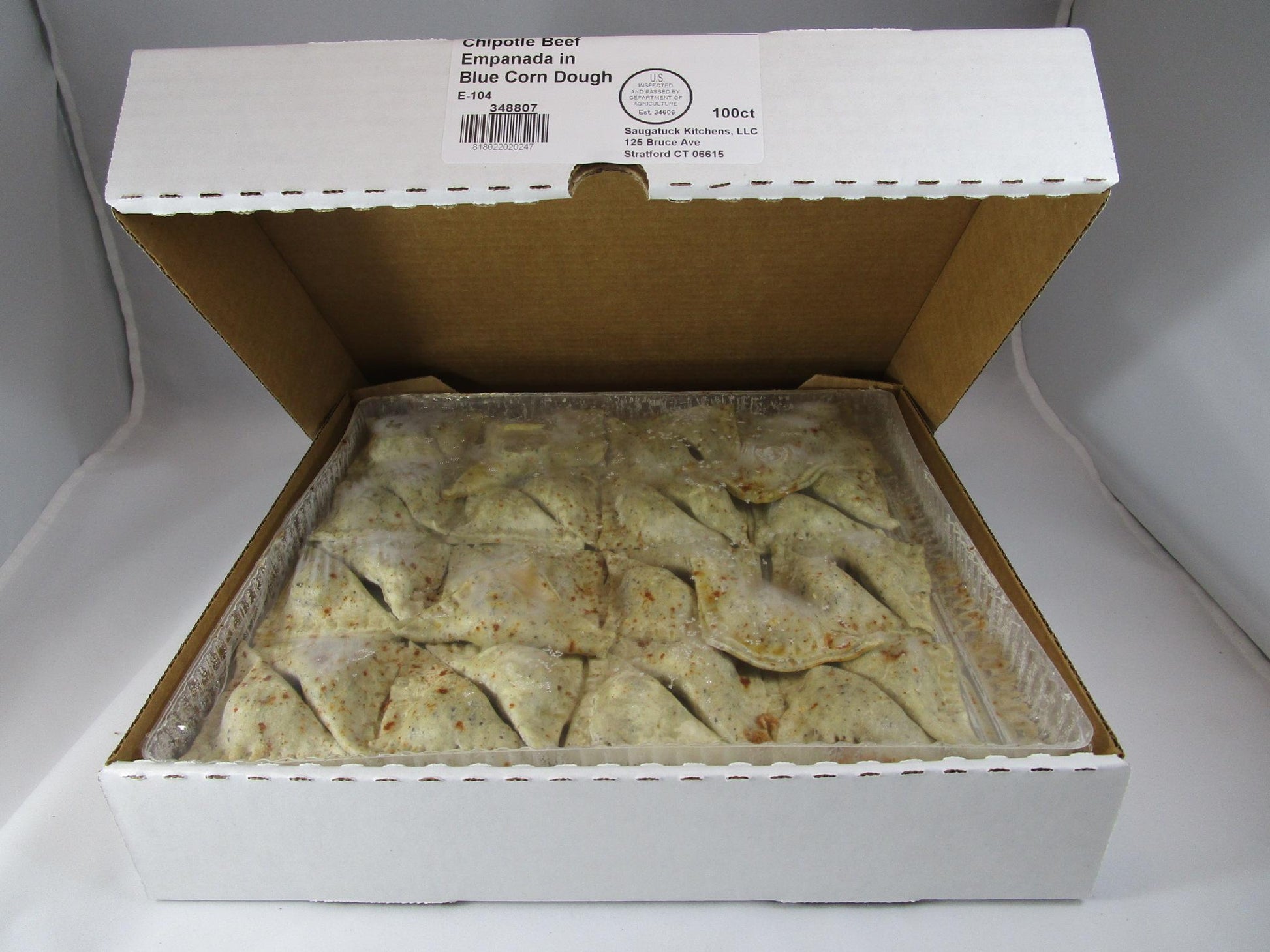 Chipotle Beef in Blue Corn Empanada