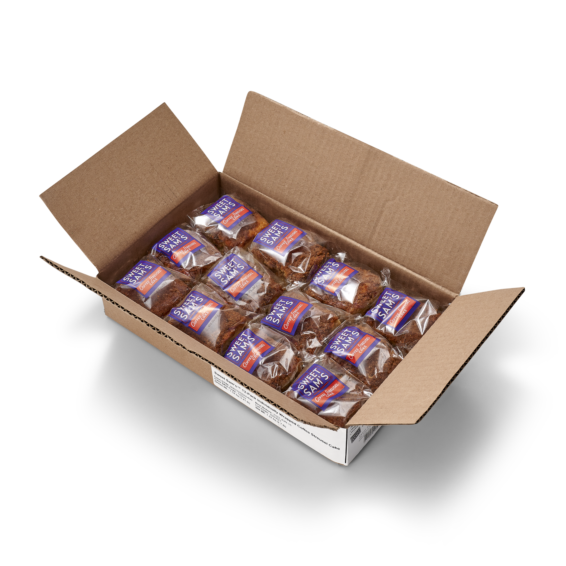 Individually Wrapped Streusel Coffee Cake