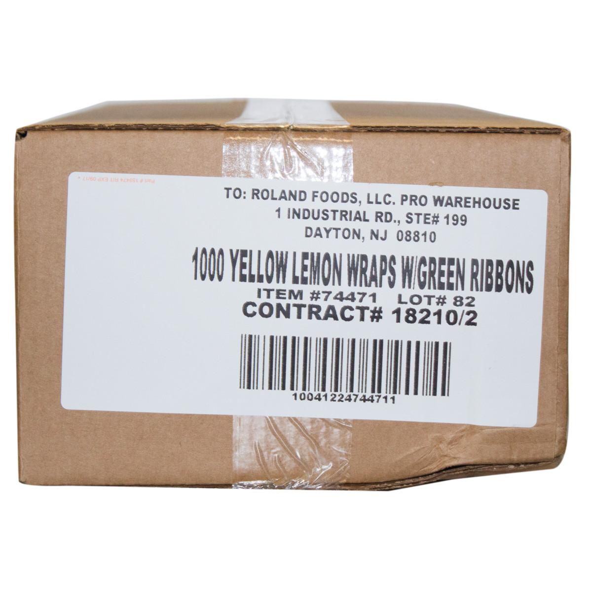 Lemon Wrap with Green Ribbon