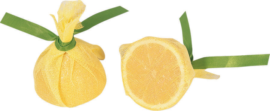 Lemon Wrap with Green Ribbon