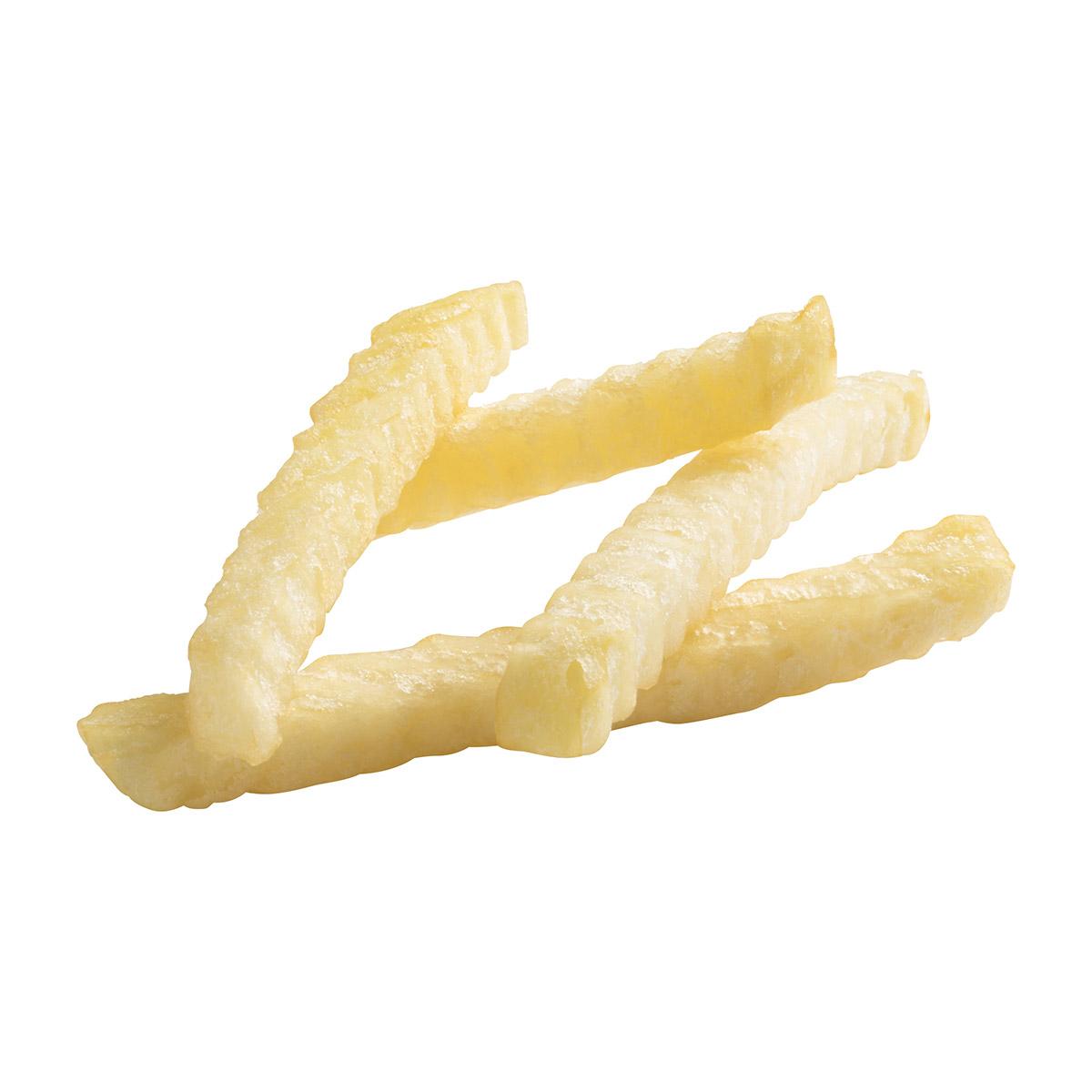 1/2 Inch Clear Coat Crinkle Cut Fries