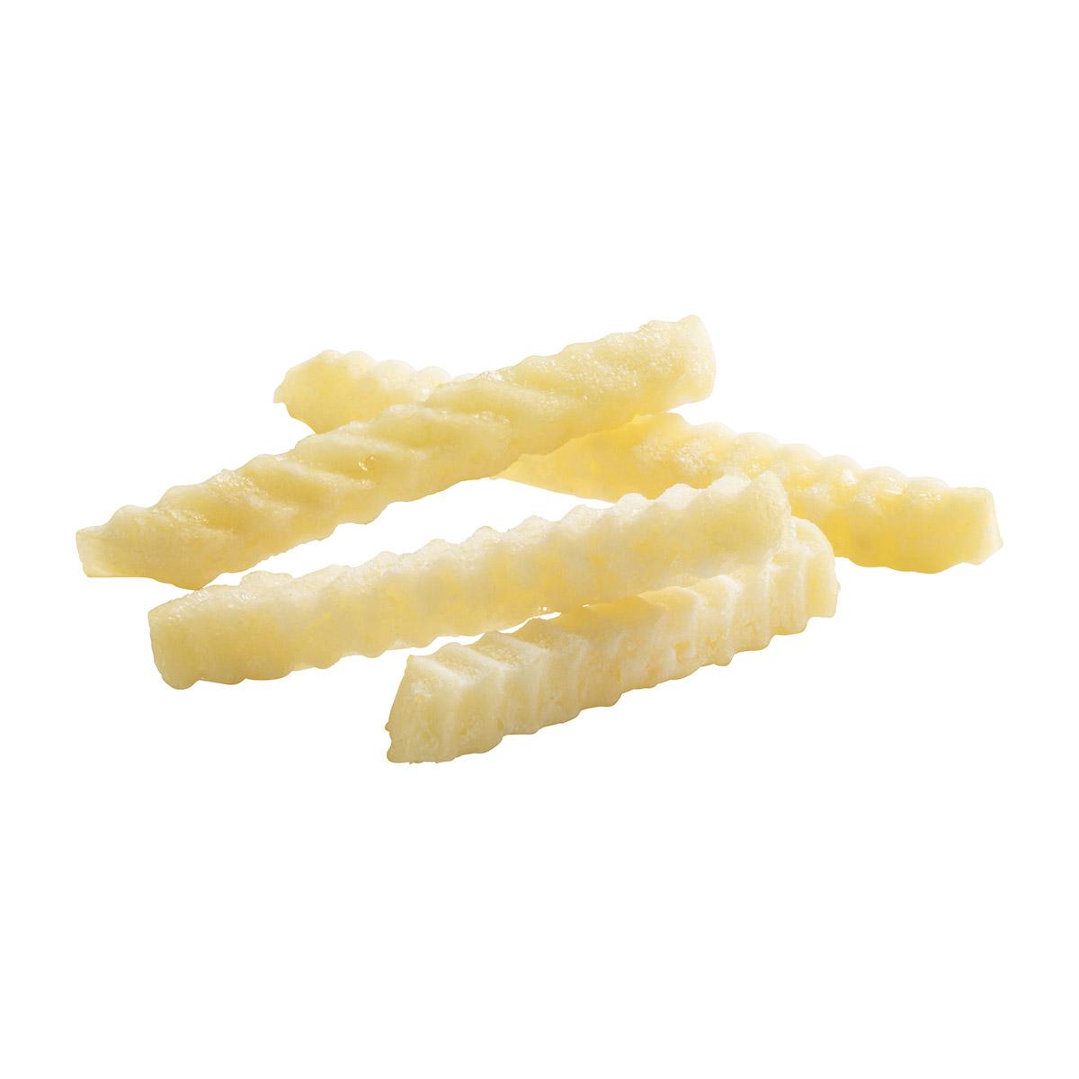 1/2 Inch Clear Coat Crinkle Cut Fries