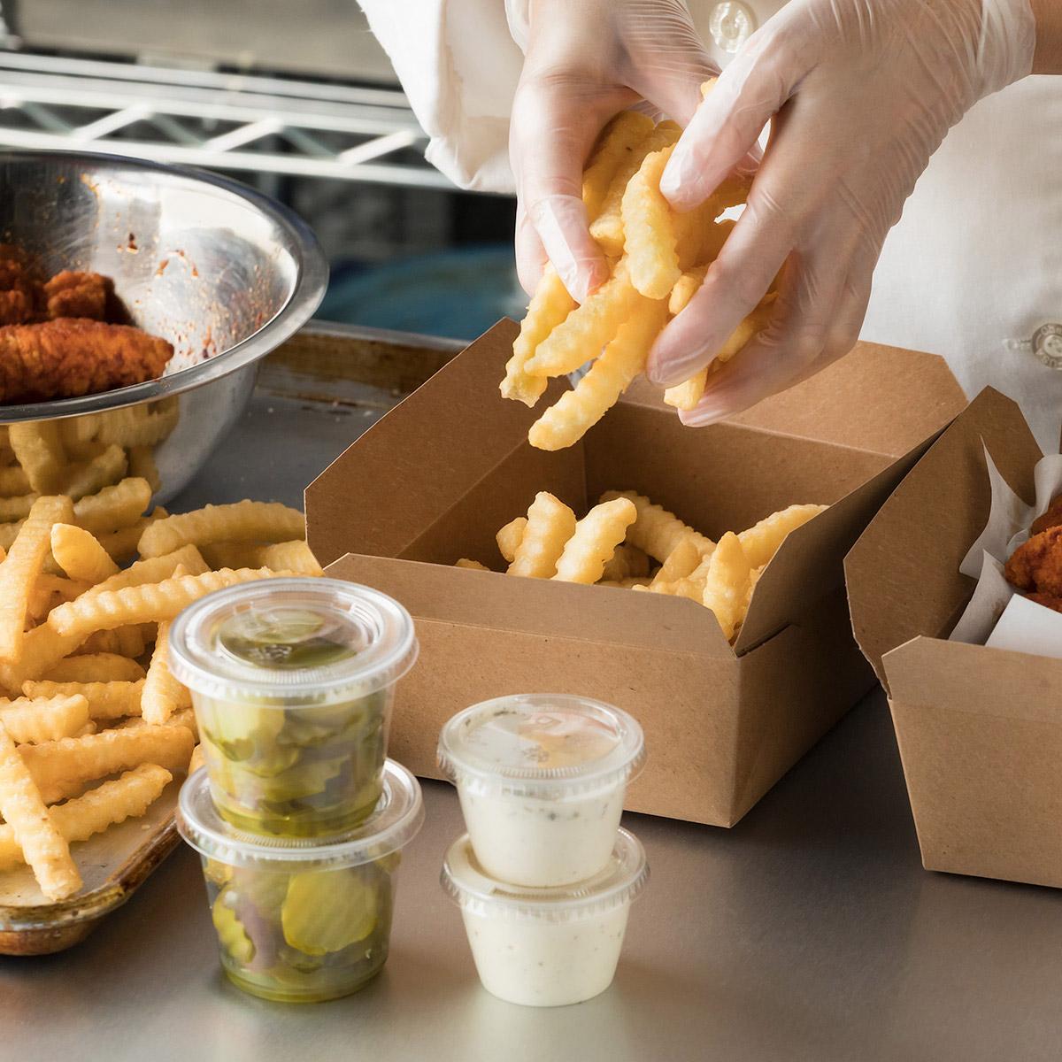 1/2 Inch Clear Coat Crinkle Cut Fries
