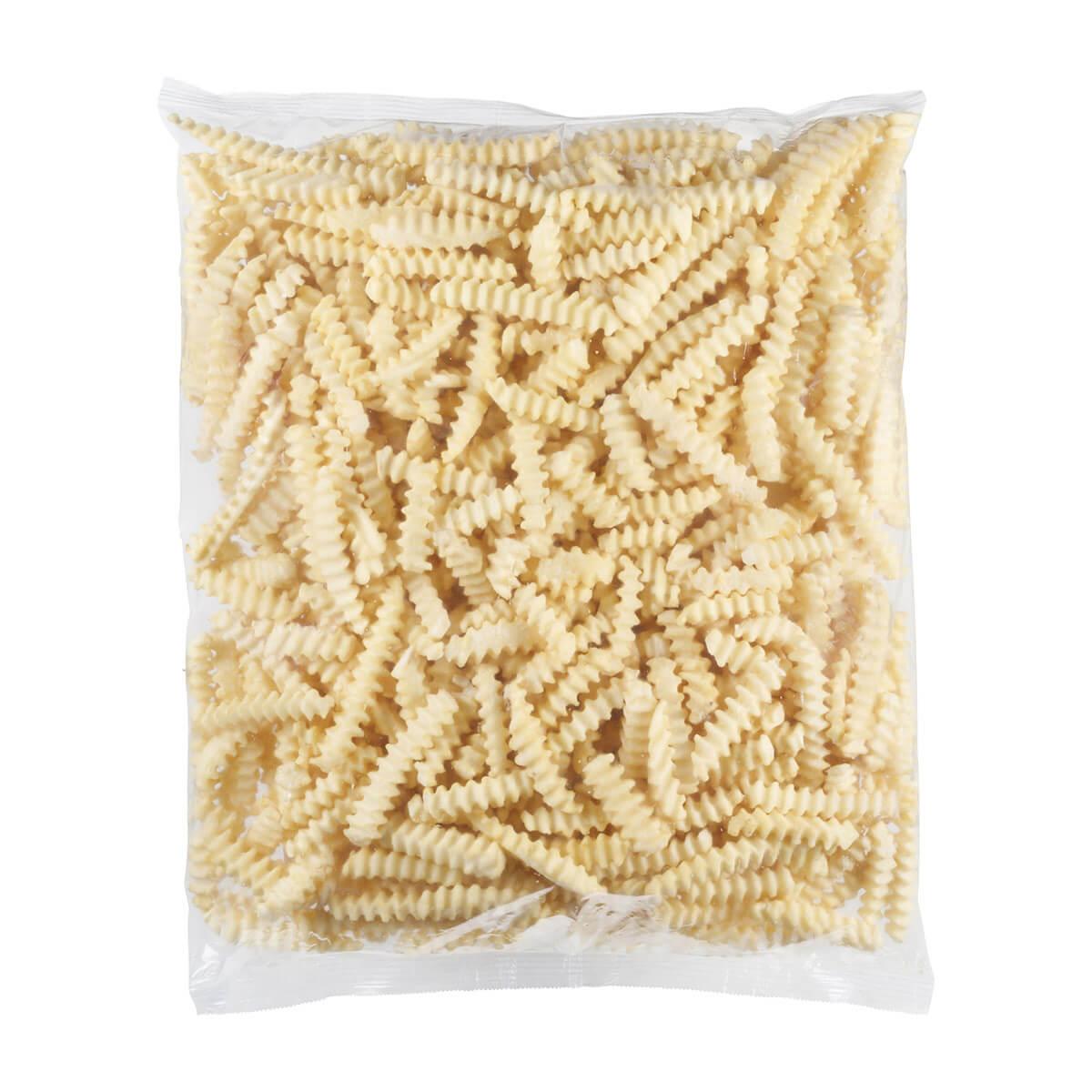 1/2 Inch Clear Coat Crinkle Cut Fries
