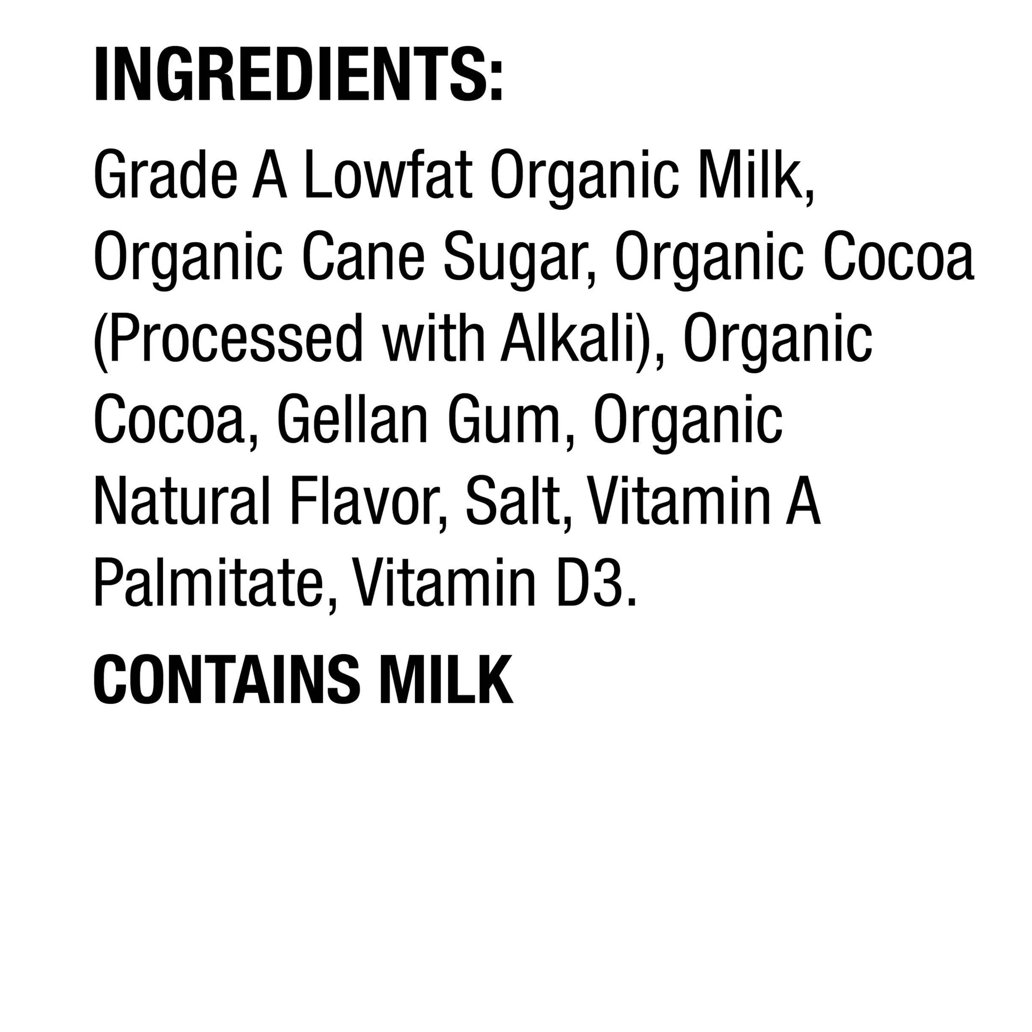 * Organic Aseptic Chocolate Milk