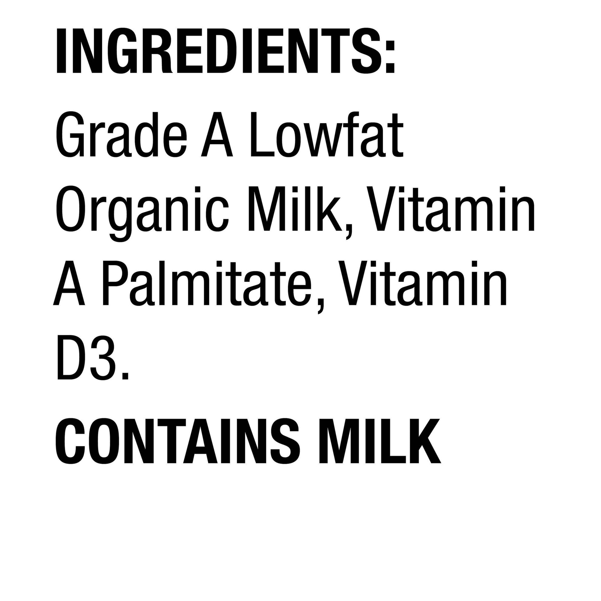 * Organic 1% Aseptic Milk