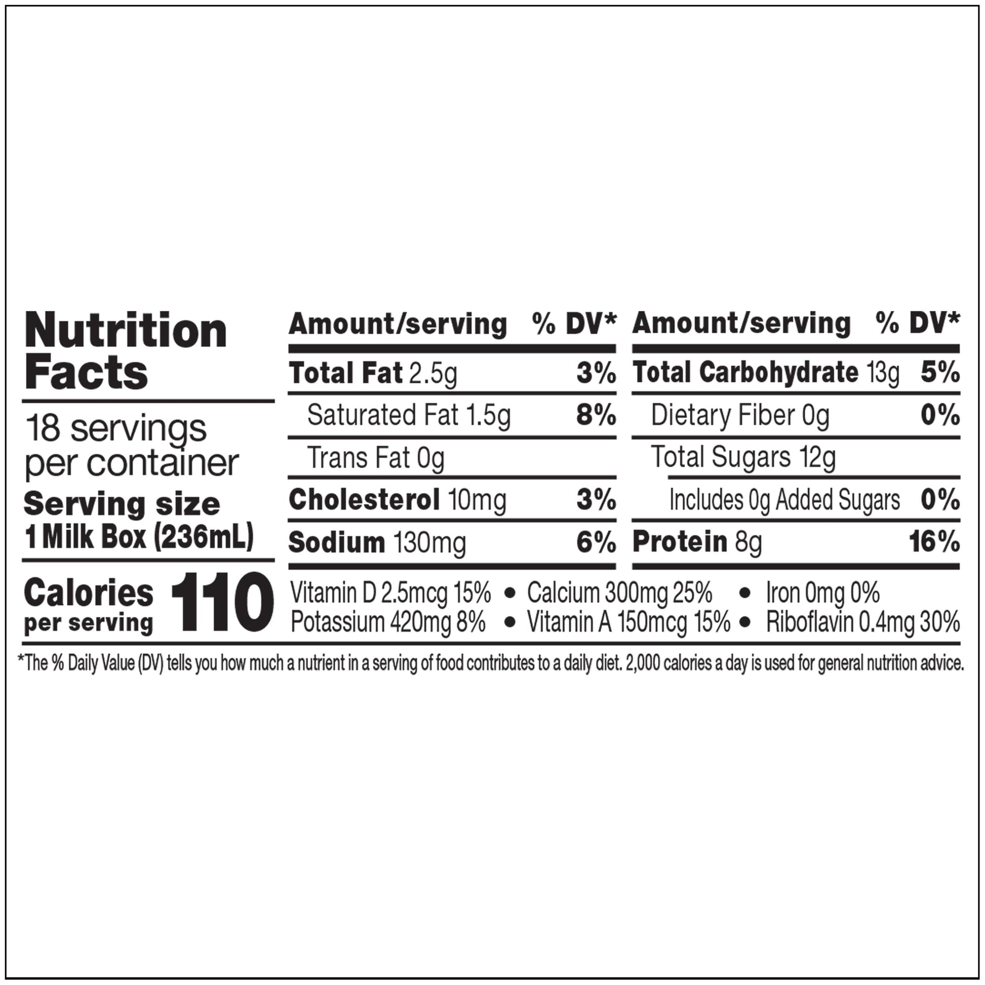* Organic 1% Aseptic Milk