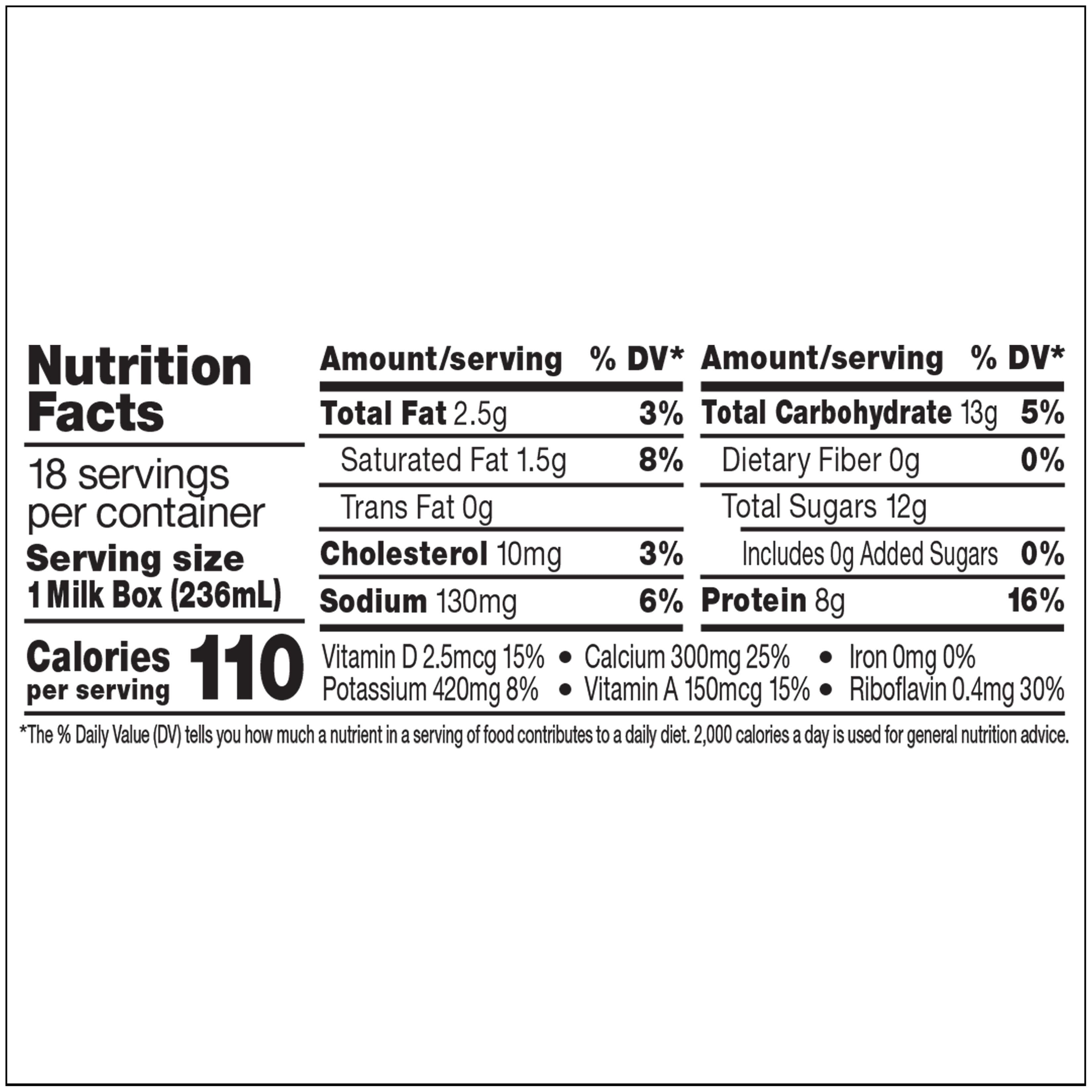 * Organic 1% Aseptic Milk