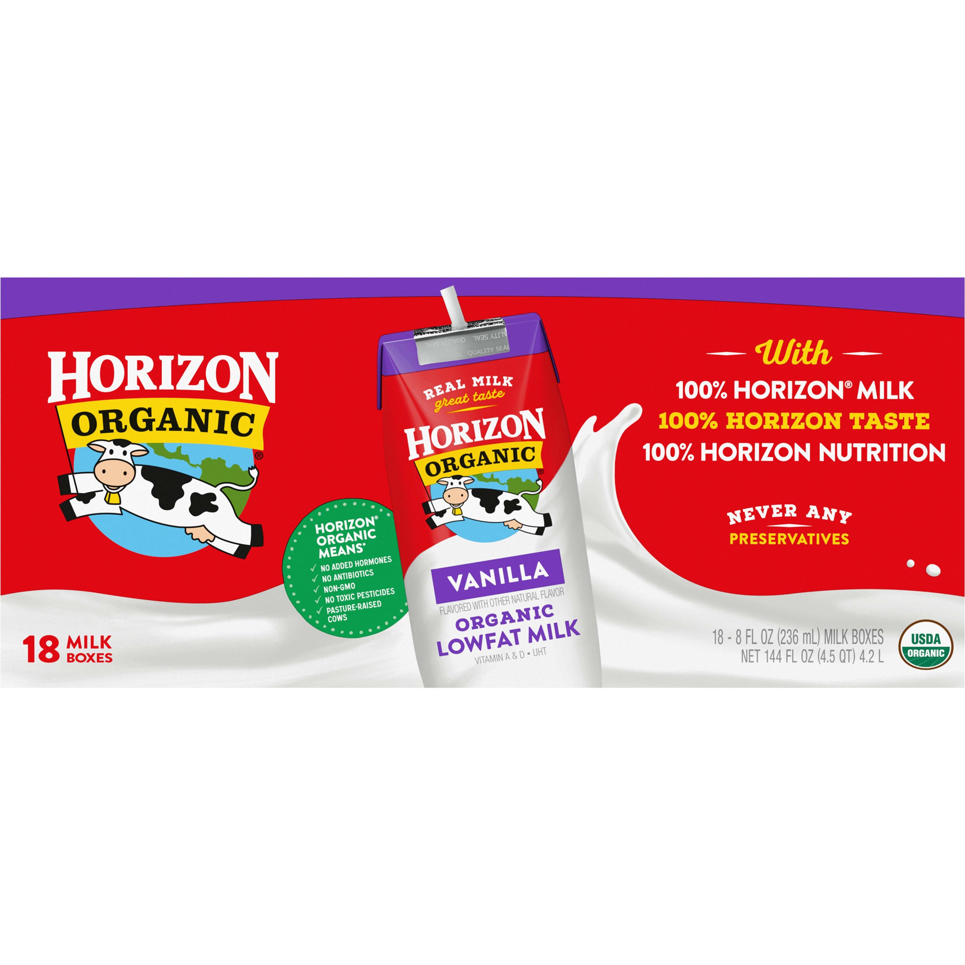 * Organic Low Fat Vanilla Milk