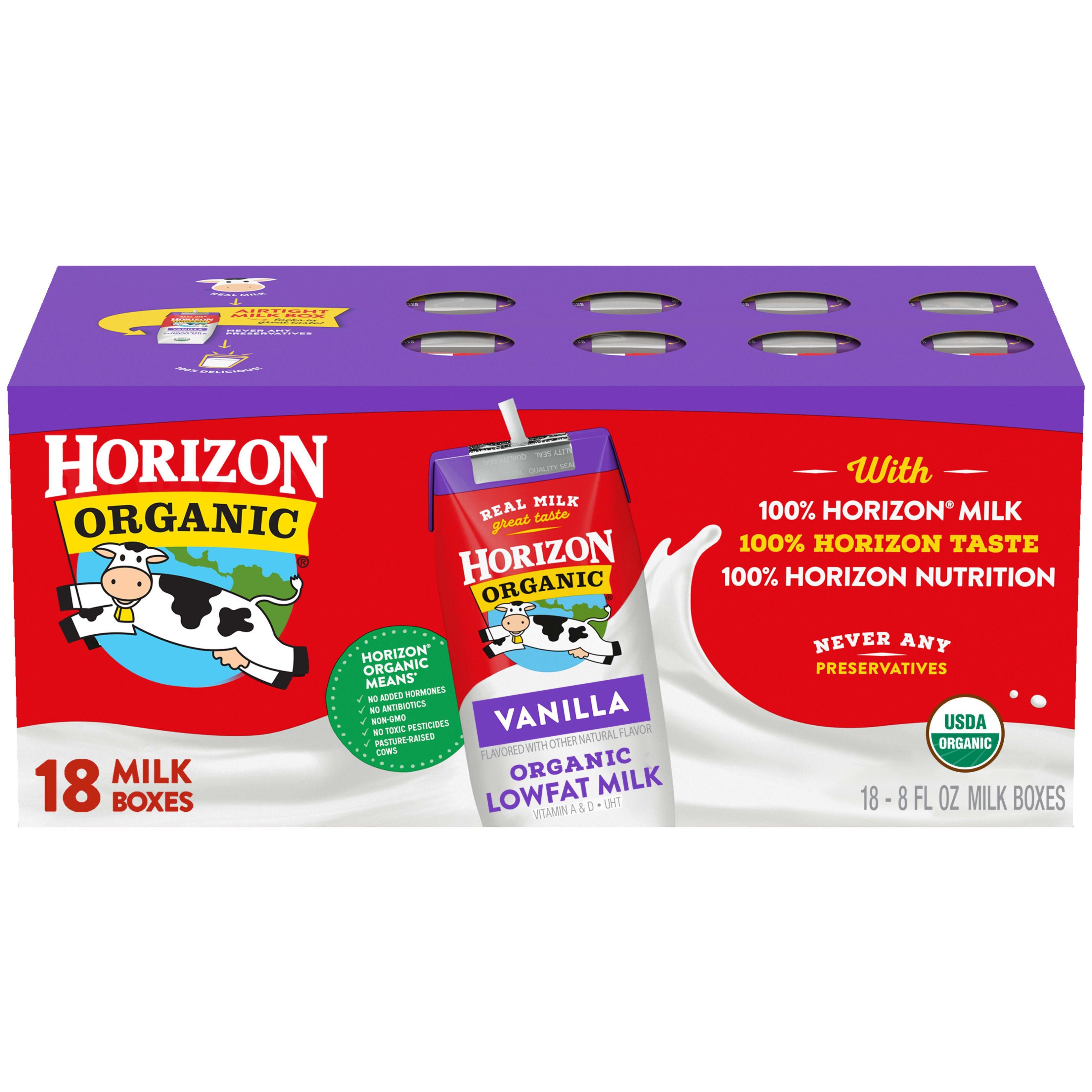 * Organic Low Fat Vanilla Milk