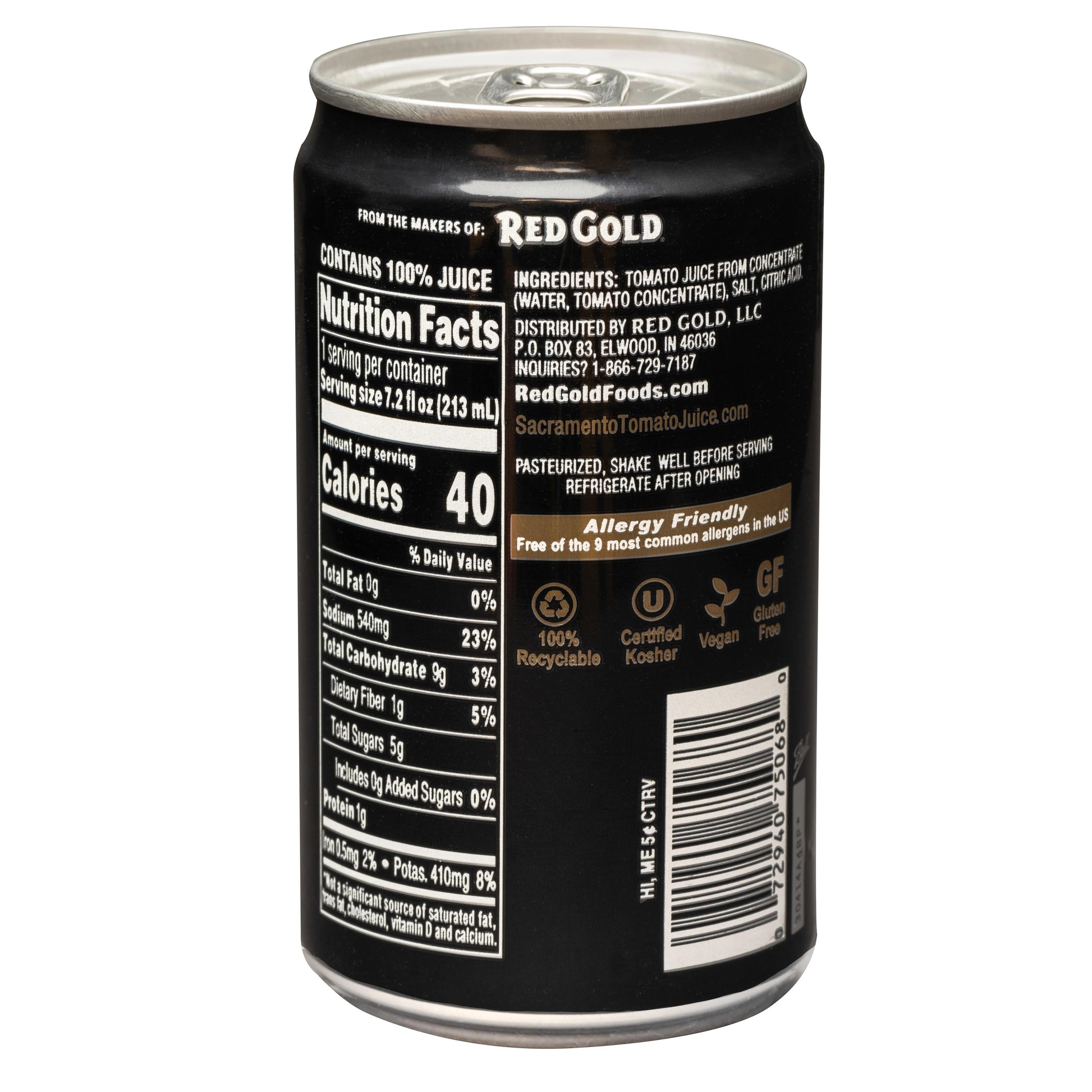 Tomato Juice 7.2oz Can