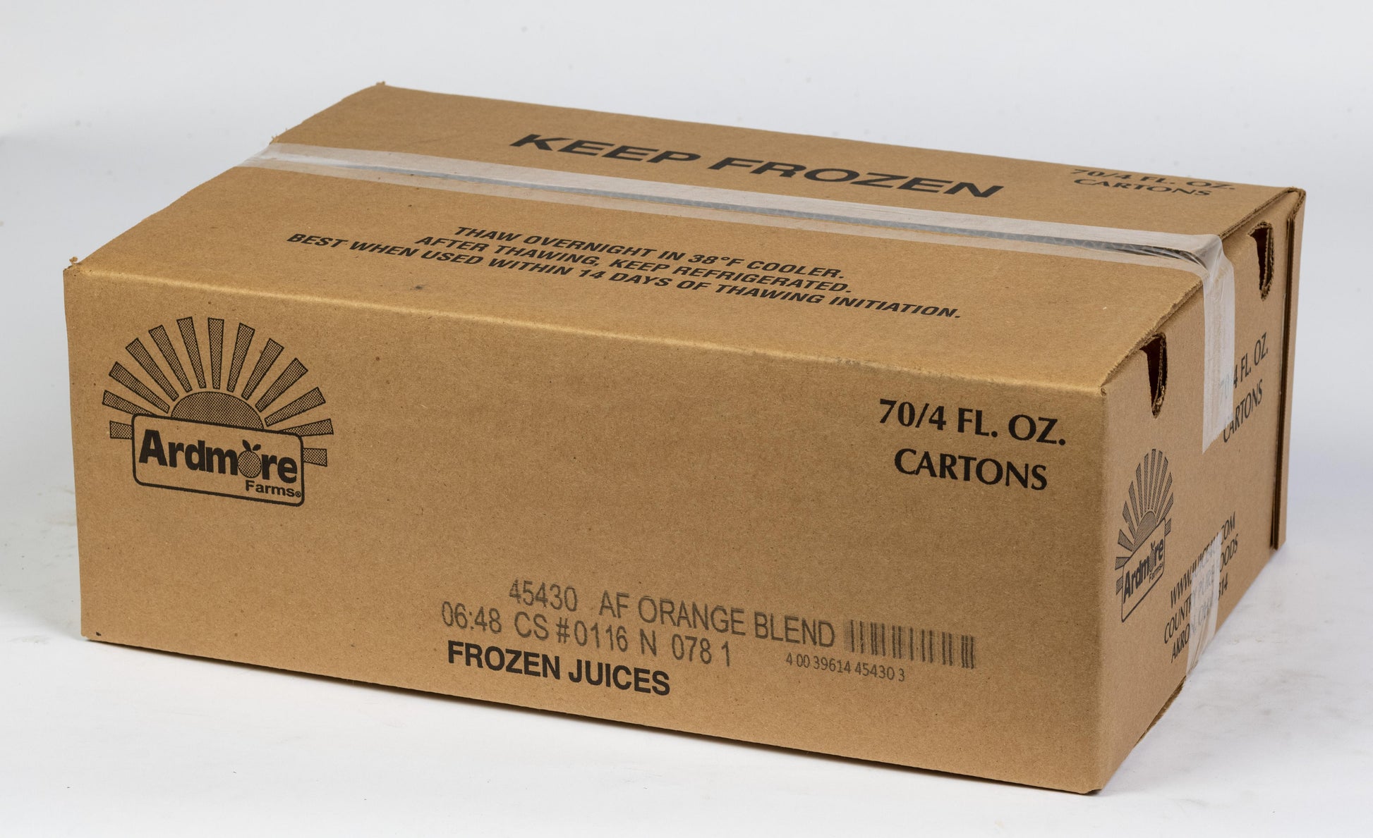 Frozen Orange Citrus Blend Juice Carton