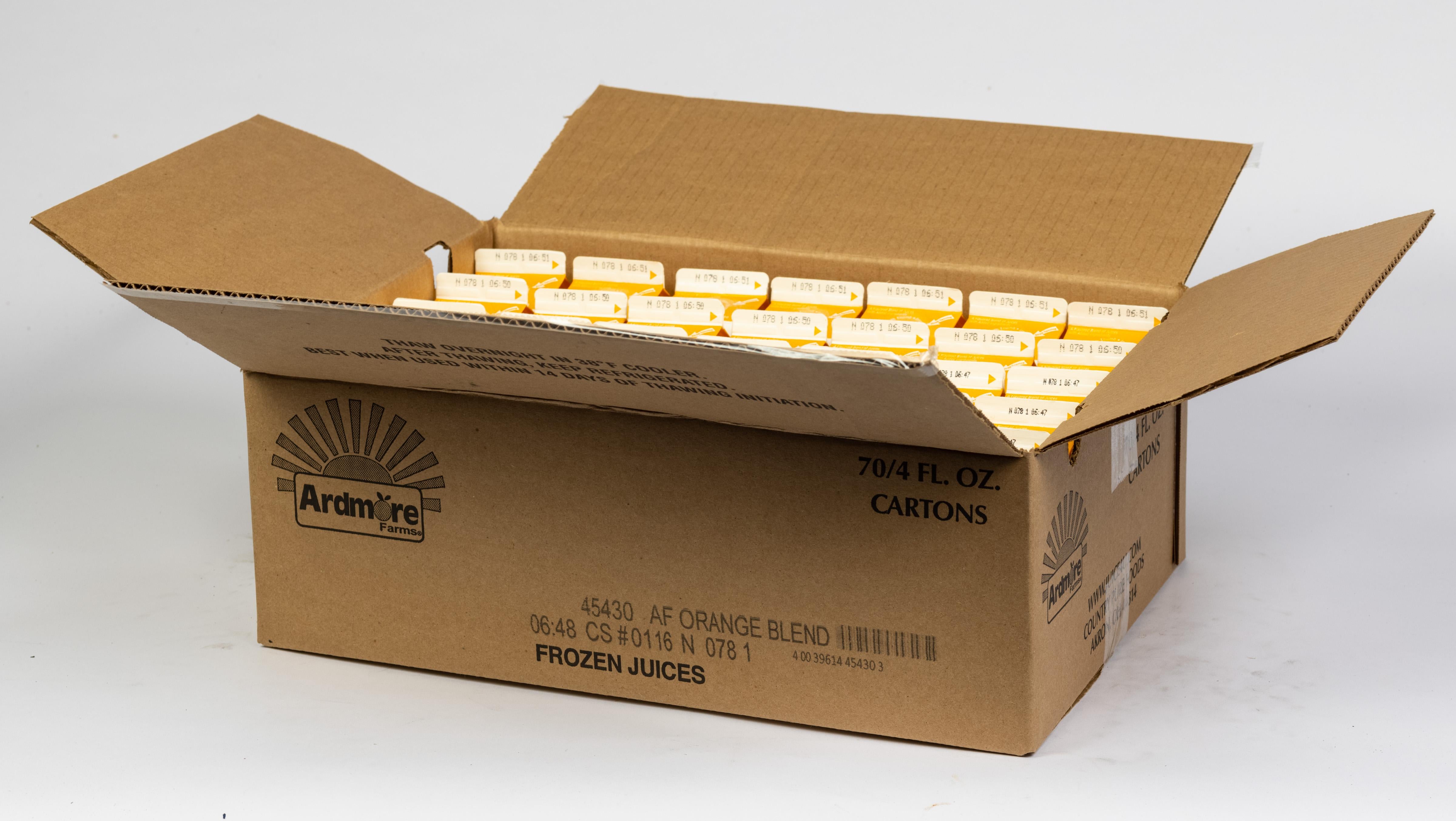 Frozen Orange Citrus Blend Juice Carton