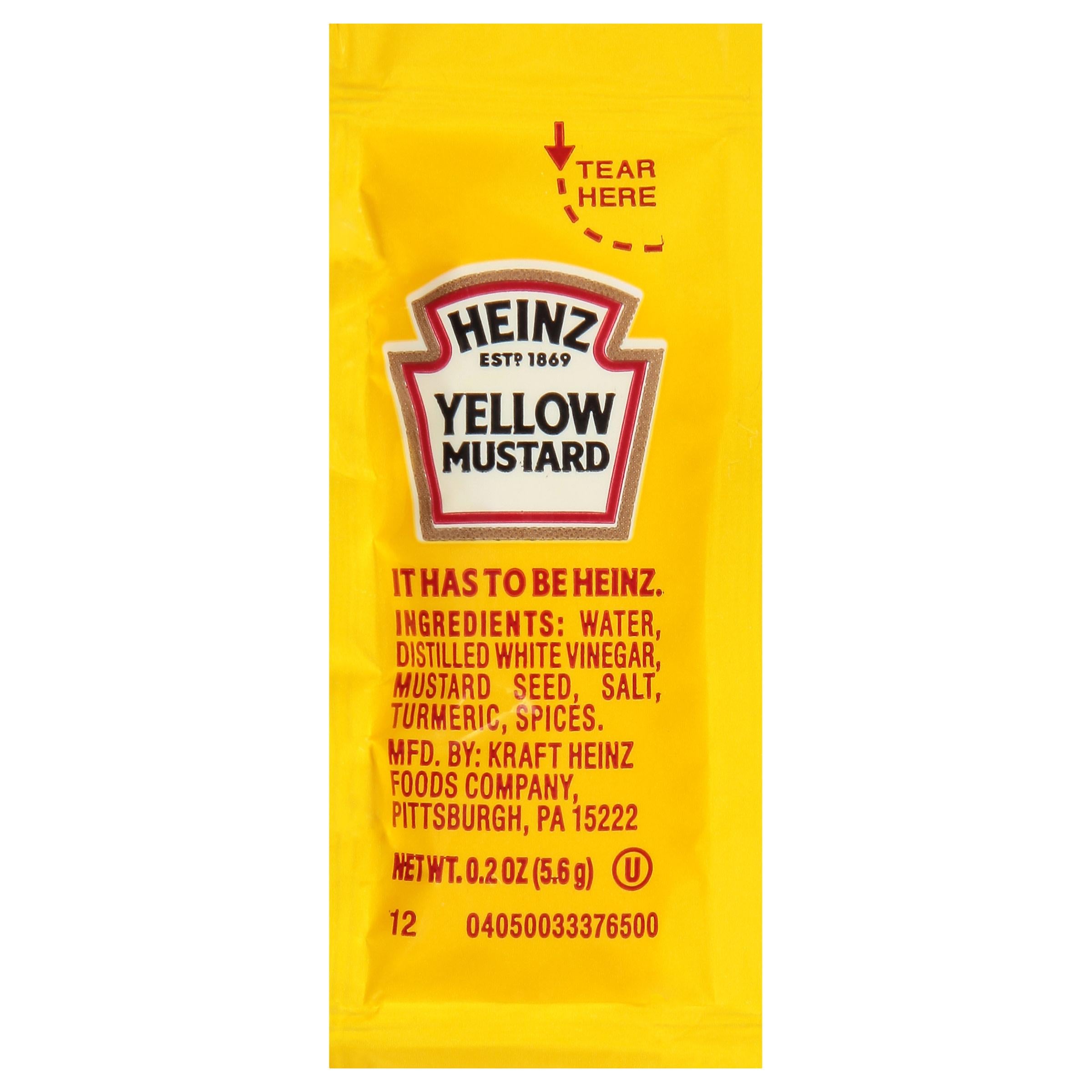* Yellow Mustard Packets