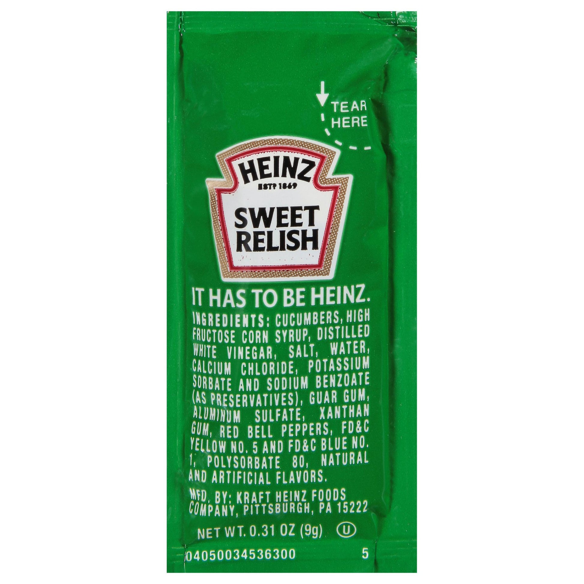 * Sweet Relish Portion Control