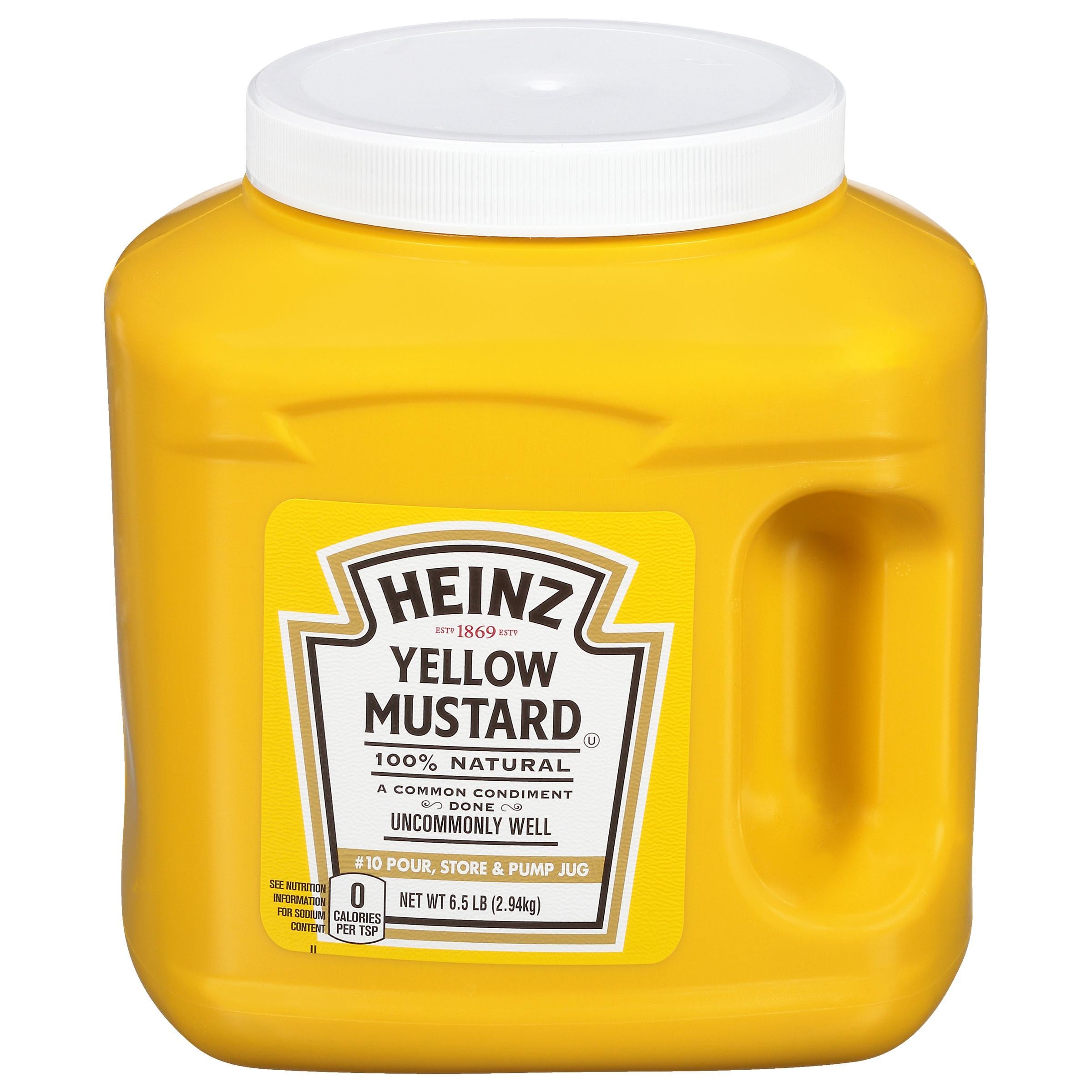 Yellow Mustard Plastic Jug