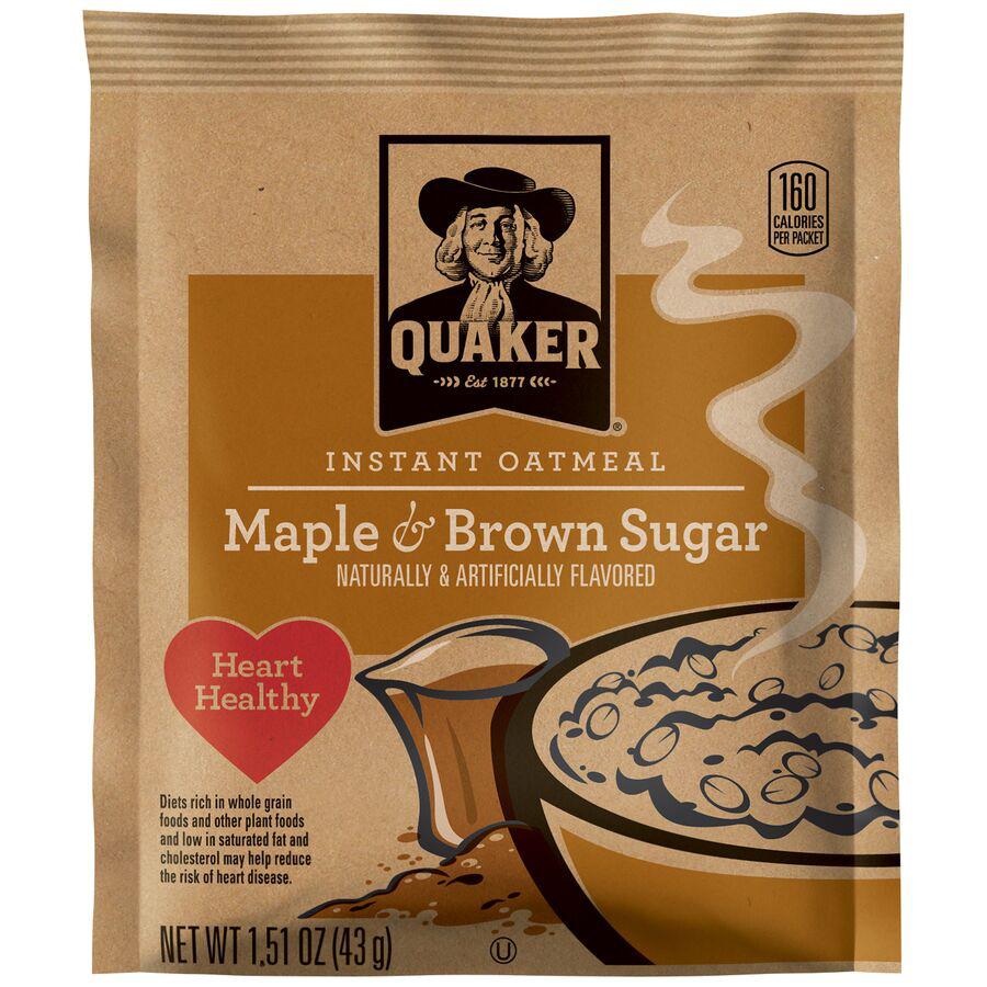 * Individual Maple Brown Sugar Oatmeal Packets
