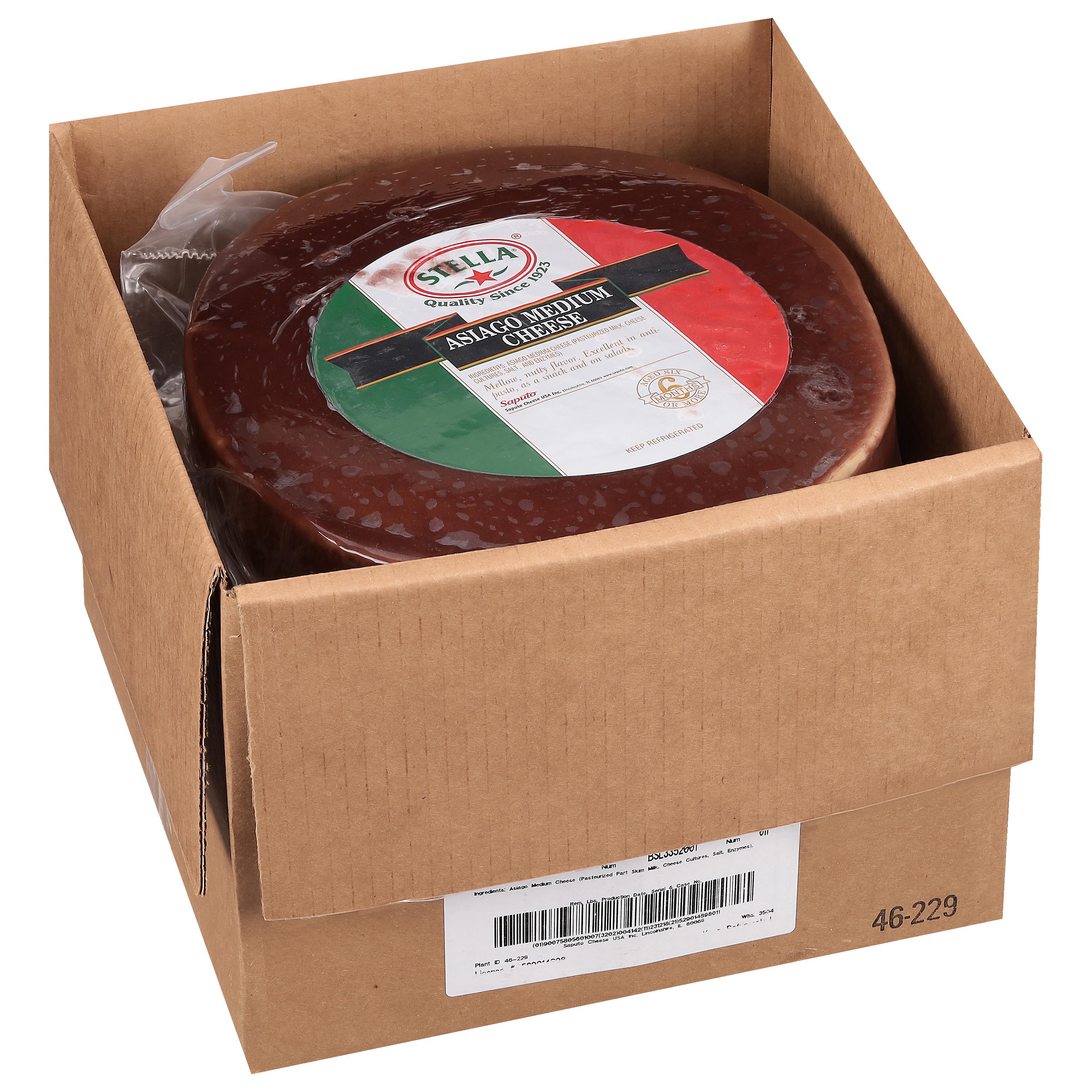 Asiago Mellow Brown Wax Cheese