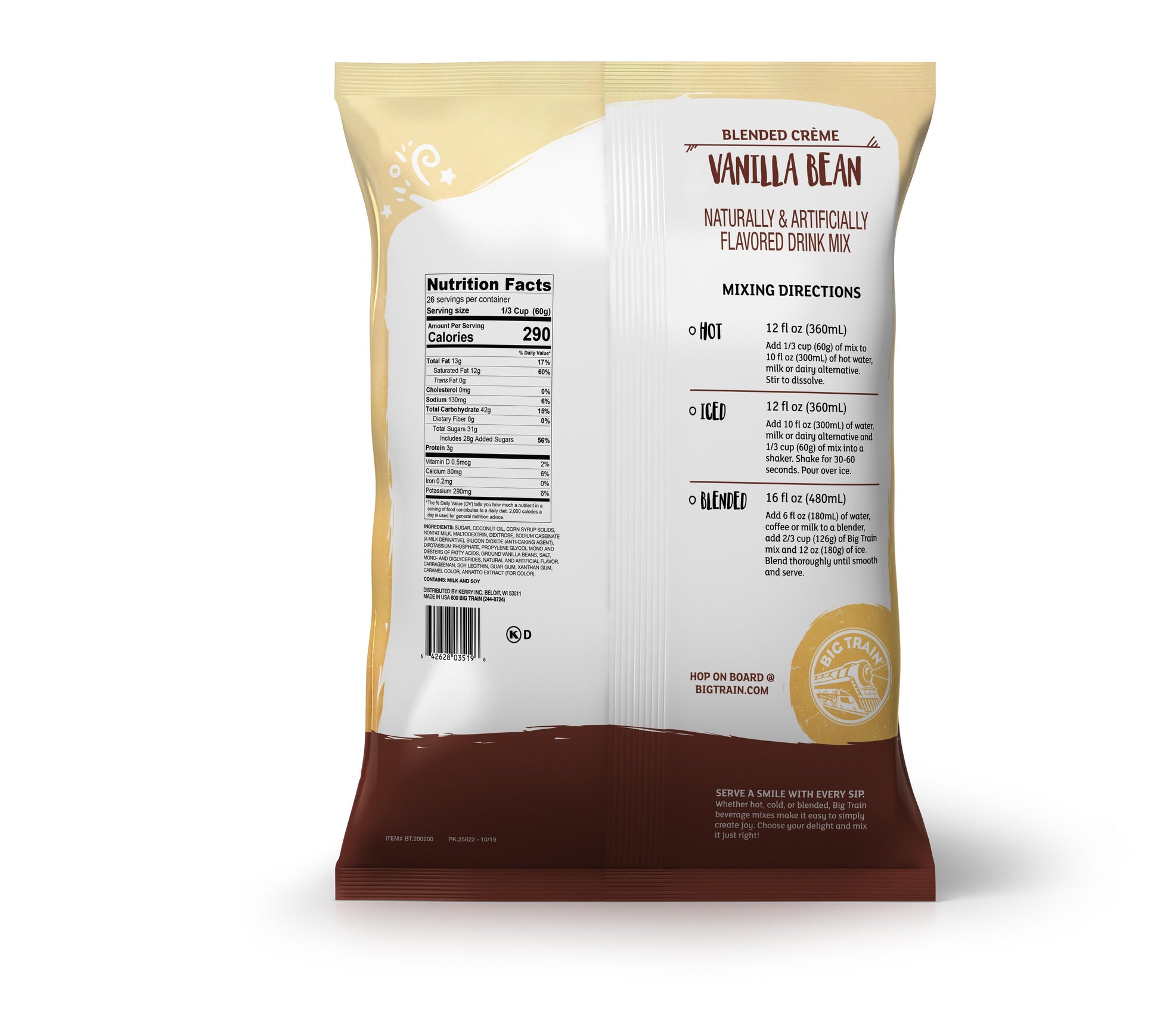 Vanilla Bean Blended Cream Mix